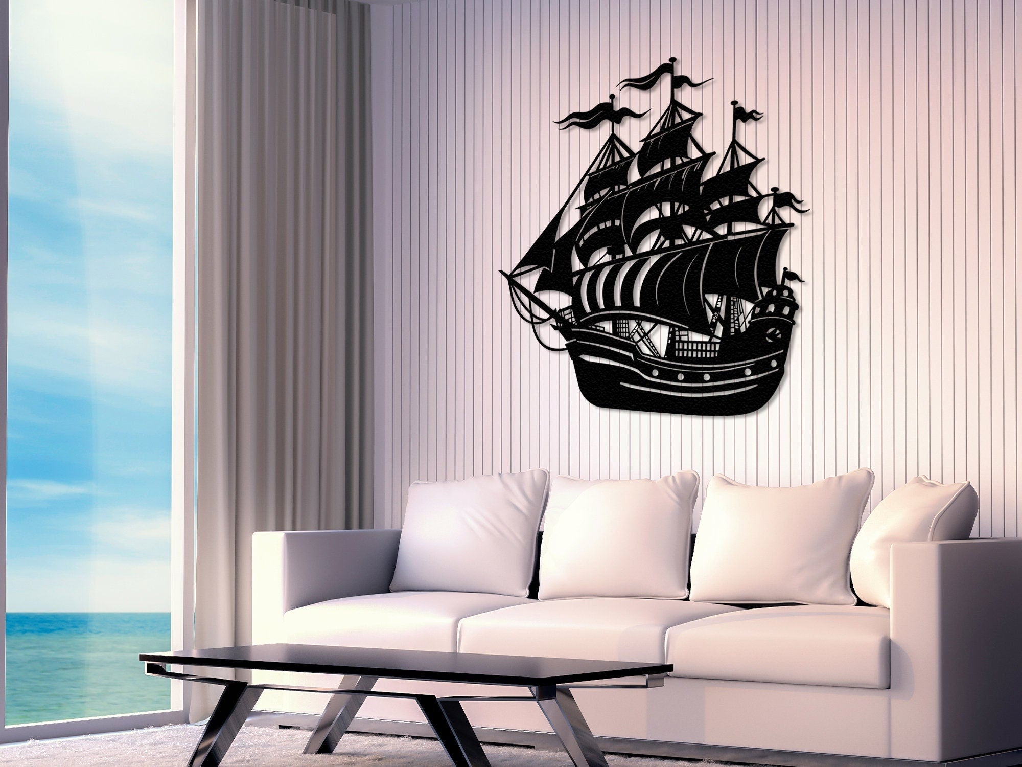 Viking Blanket - Viking Ship Wall Art, Nordic Ship Wall Art, Viking Ship Wall Decor, Viking Ship