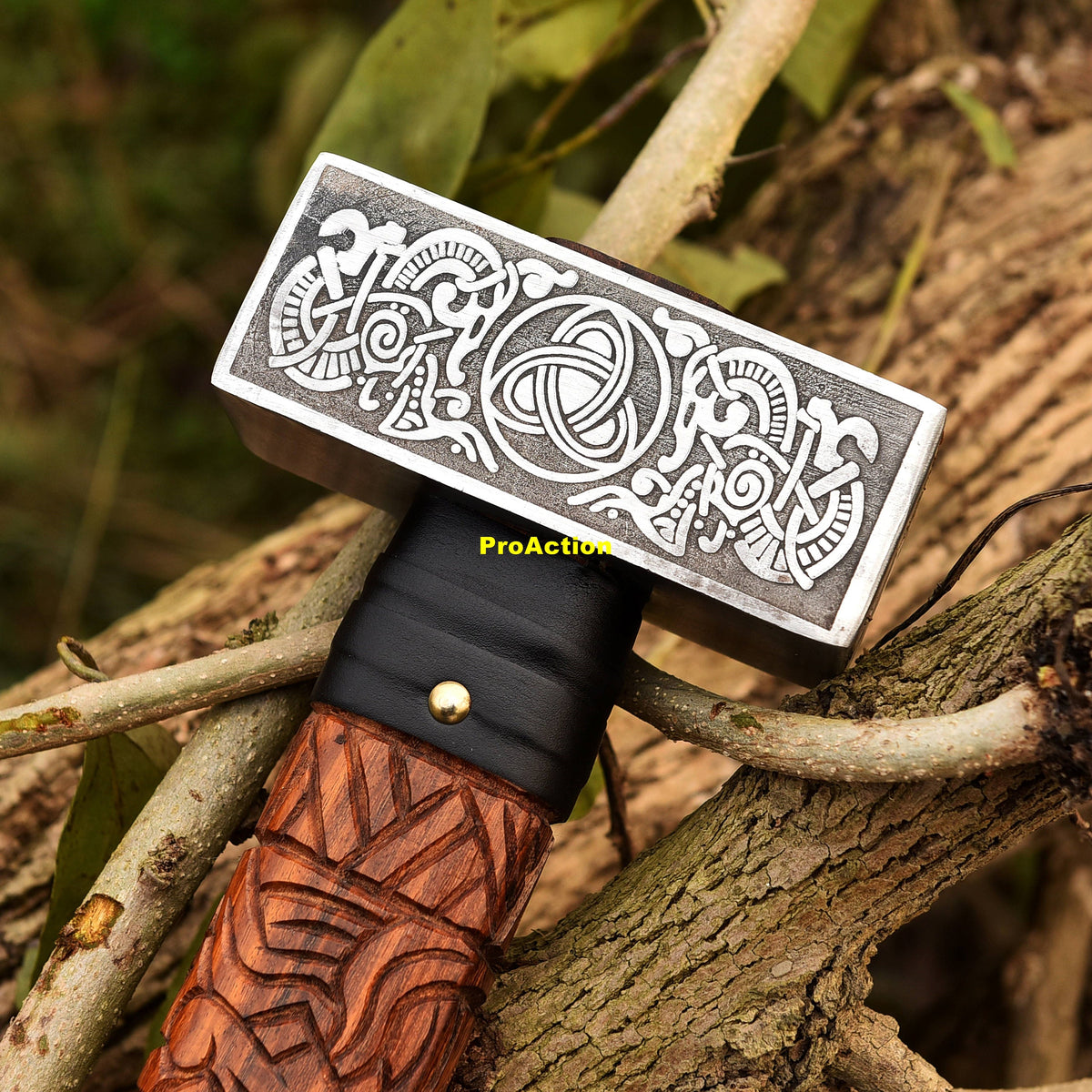 Viking Costume & LARP - Hammer viking hammer blacksmith hammer engraved hammer viking gift for him