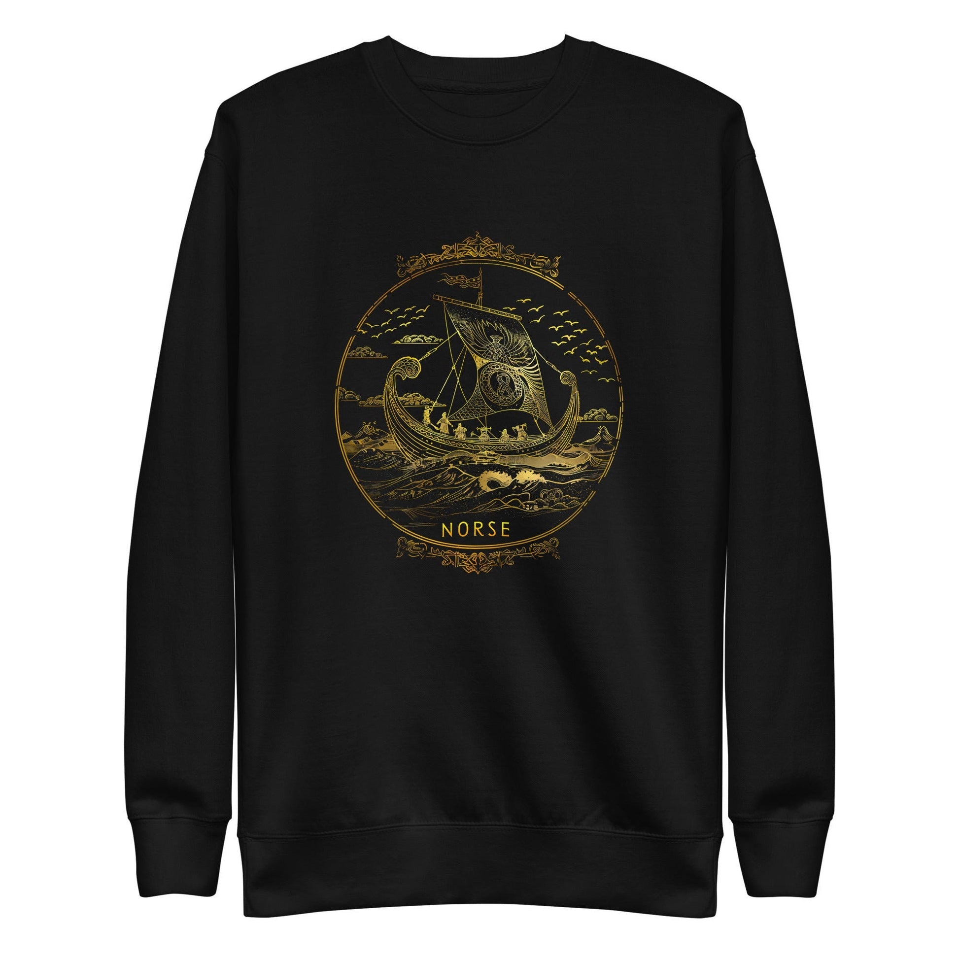 Viking Longship Hoodie - Norse Viking, Longship, Heavy Blend Hoodie