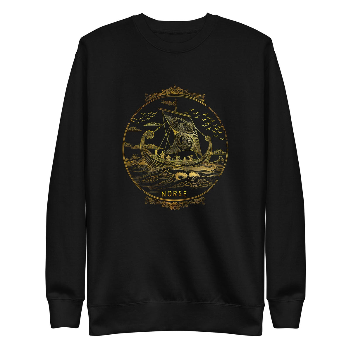 Viking Longship Hoodie - Norse Viking, Longship, Heavy Blend Hoodie