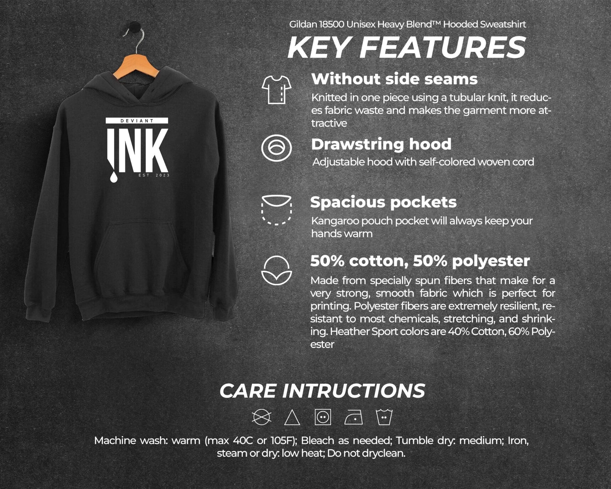 Viking Hoodie - Viking Warrior Hoodie: Flaming Sword & Snakes, Unisex Eco Sweater