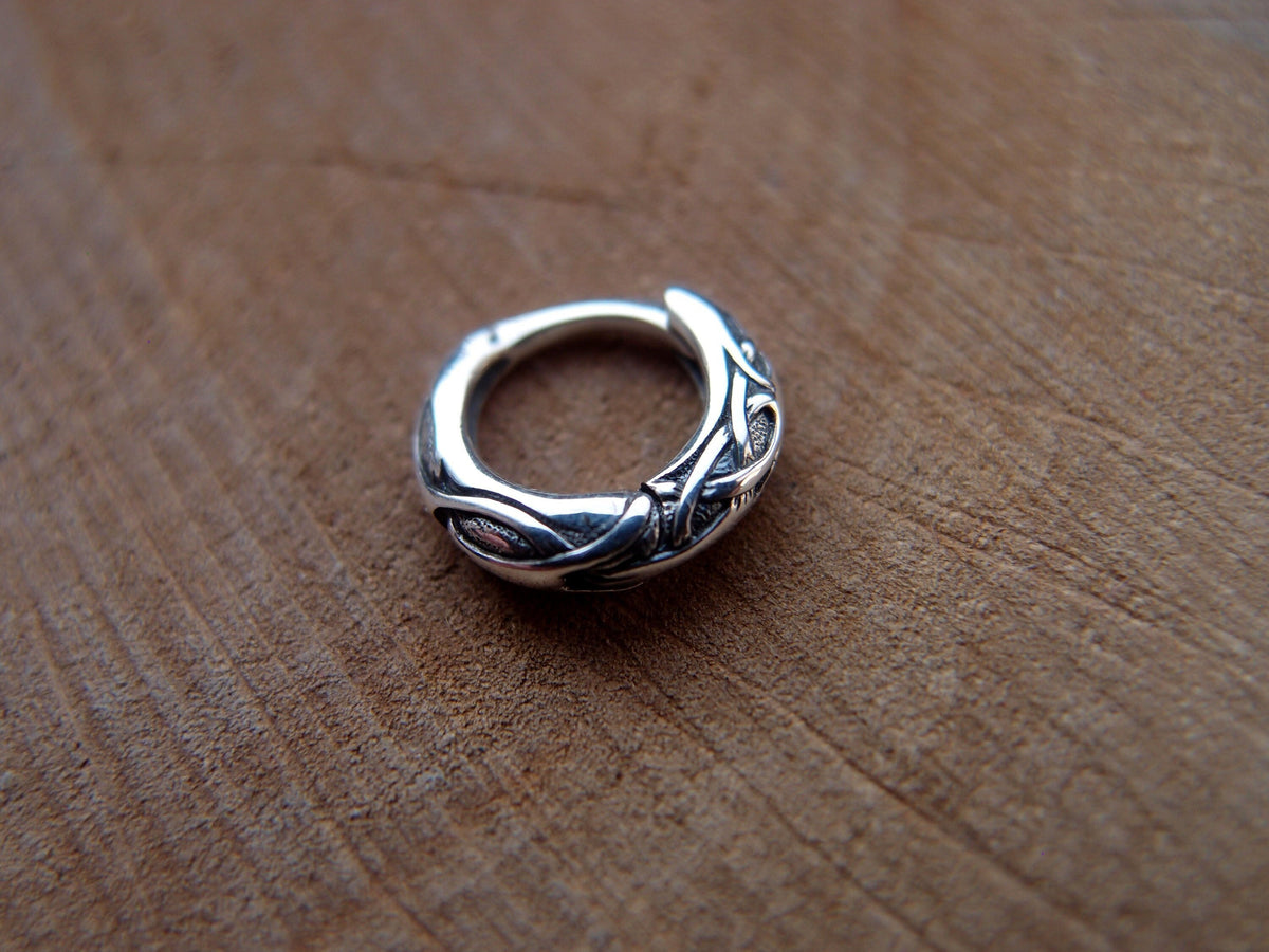 Viking Jewelry Accessory - Celtic braid hoop earrings, 8mm and 11 mm hoops, Viking earrings