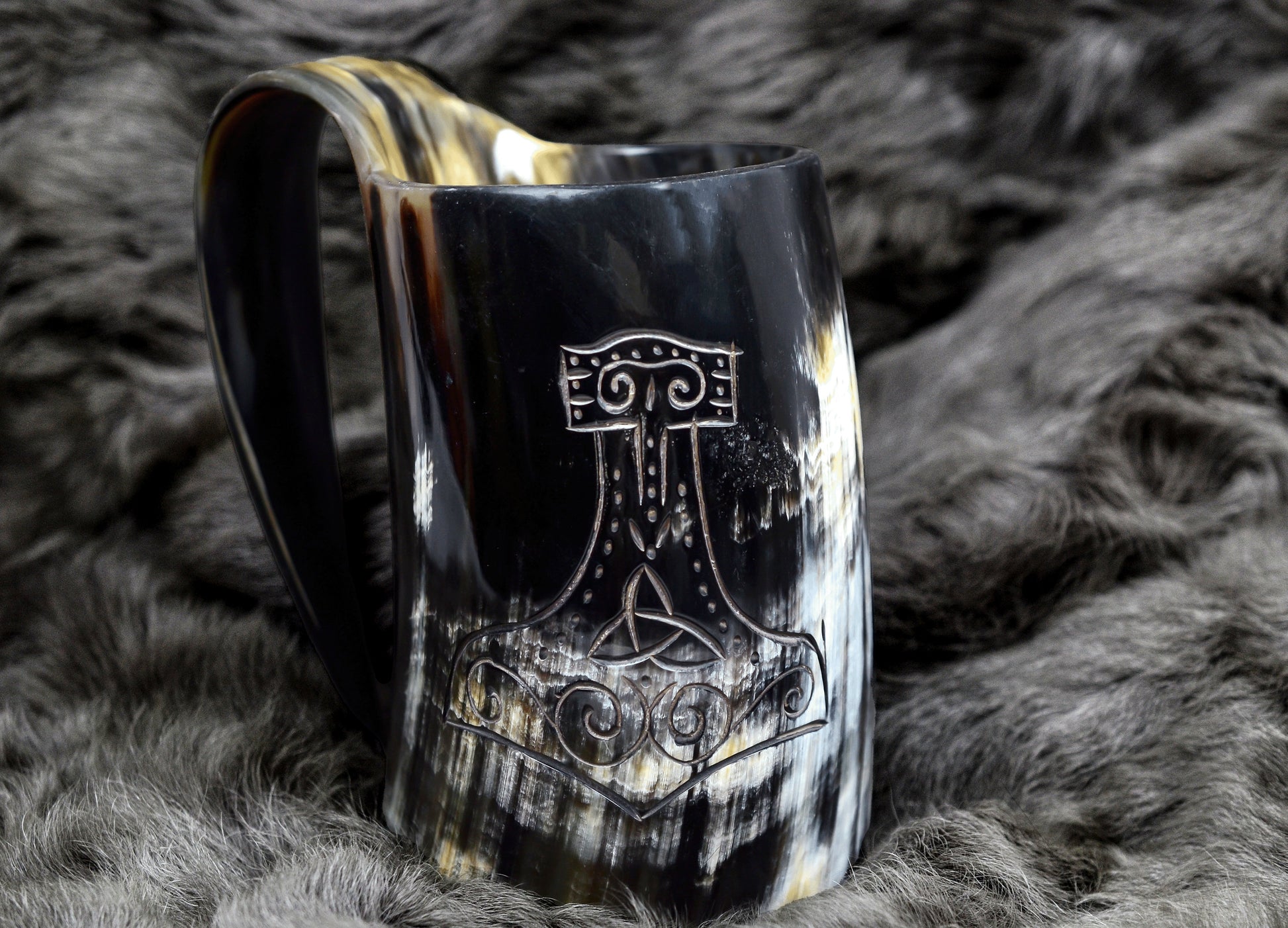 Viking Mug - Viking Horned Skull Warrior Tankard Mug For your favorite Drink