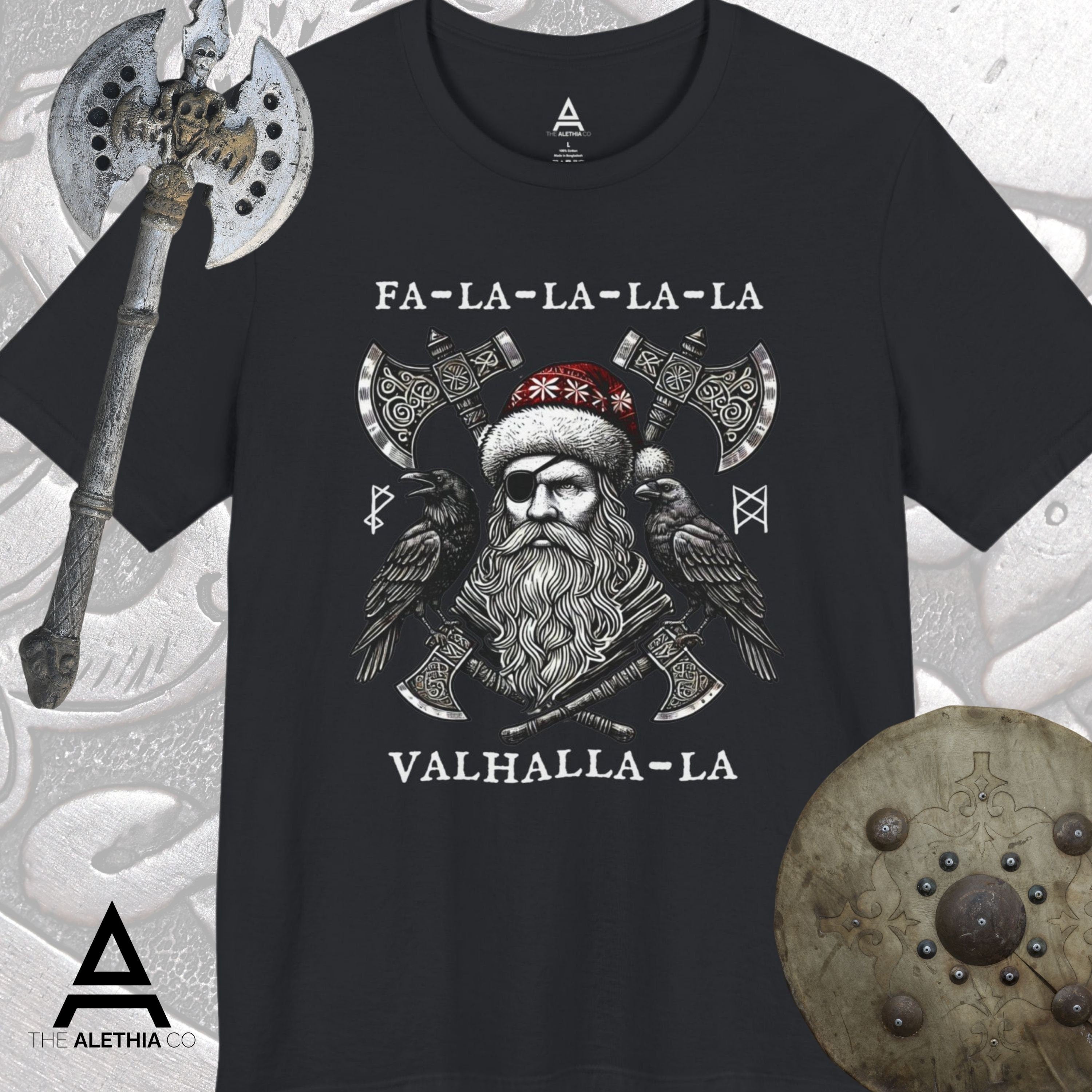 Viking T-Shirt - Fear Not Death Viking Shirt, Norse Warrior T-Shirt, Viking Gym Shirt, Norse