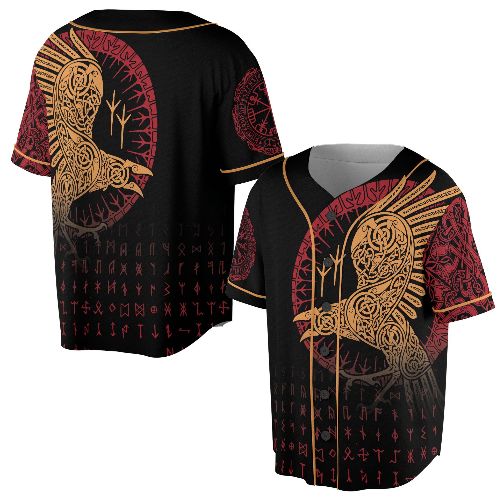Viking Odin Hoodie - Viking Norse Mythology Hoodie, Vegvisir Compass Dragon Odin Art, Nordic Runes