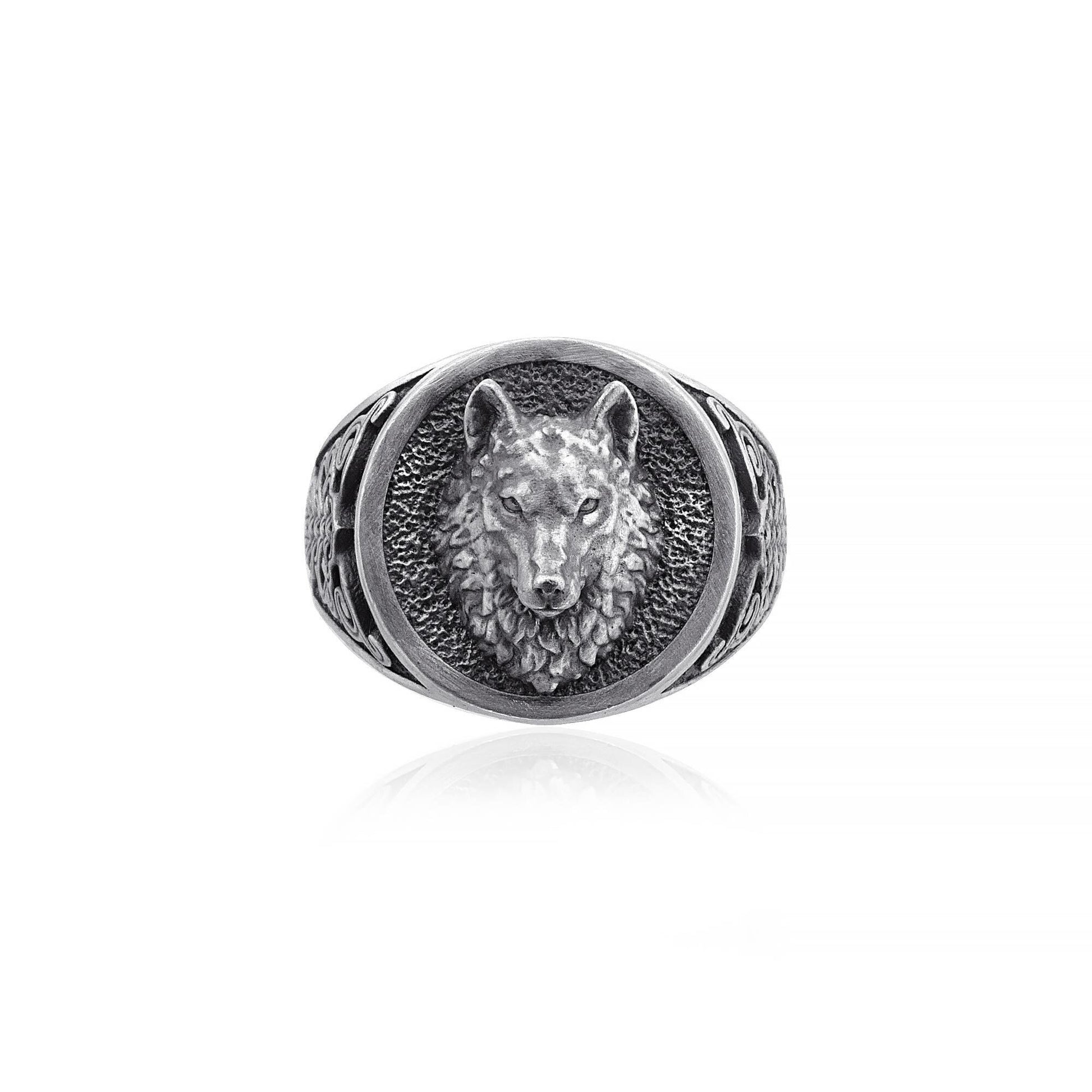 Viking Wolf Ring - Carnelian Life And Death Gemstone Ring, Fenrir, Wolf Ring, Wolf Jewelry, Norse
