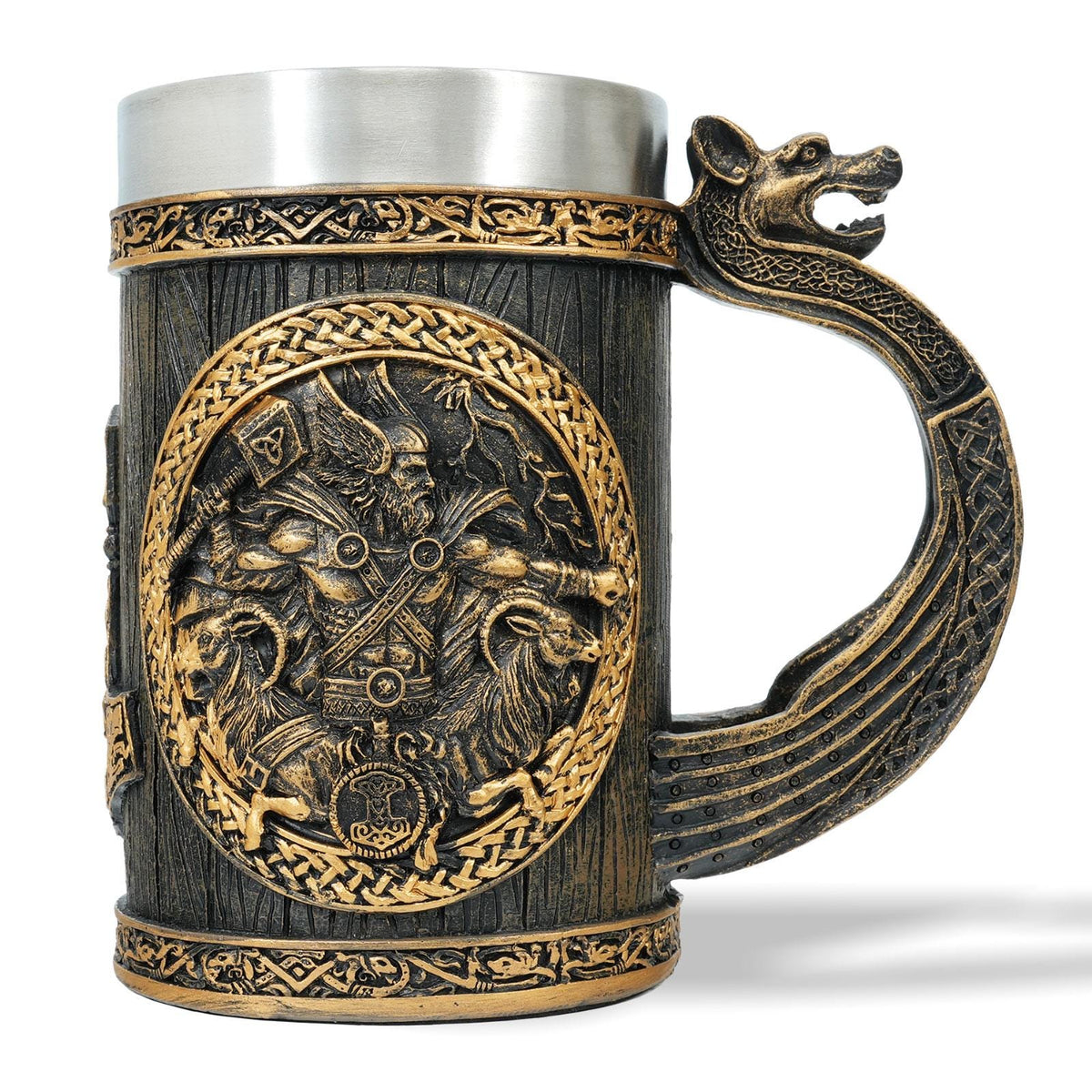 Viking Mug - Viking Horned Skull Warrior Tankard Mug For your favorite Drink
