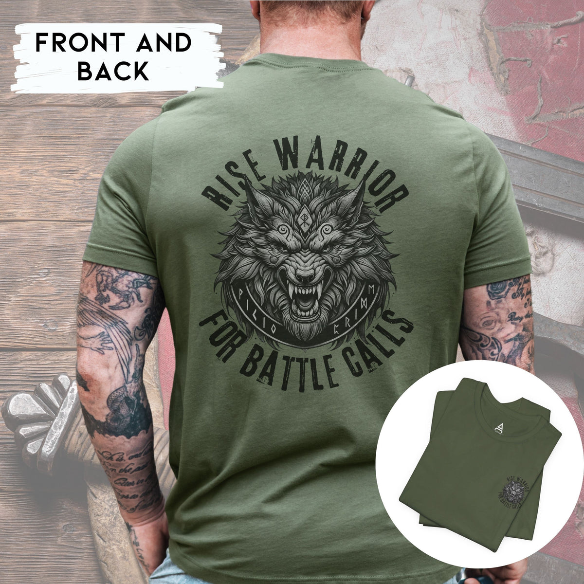 Viking Wolf T-Shirt - Fenrir Unbound Viking Shirt, Norse Wolf T-Shirt, Nordic Mythology Tee