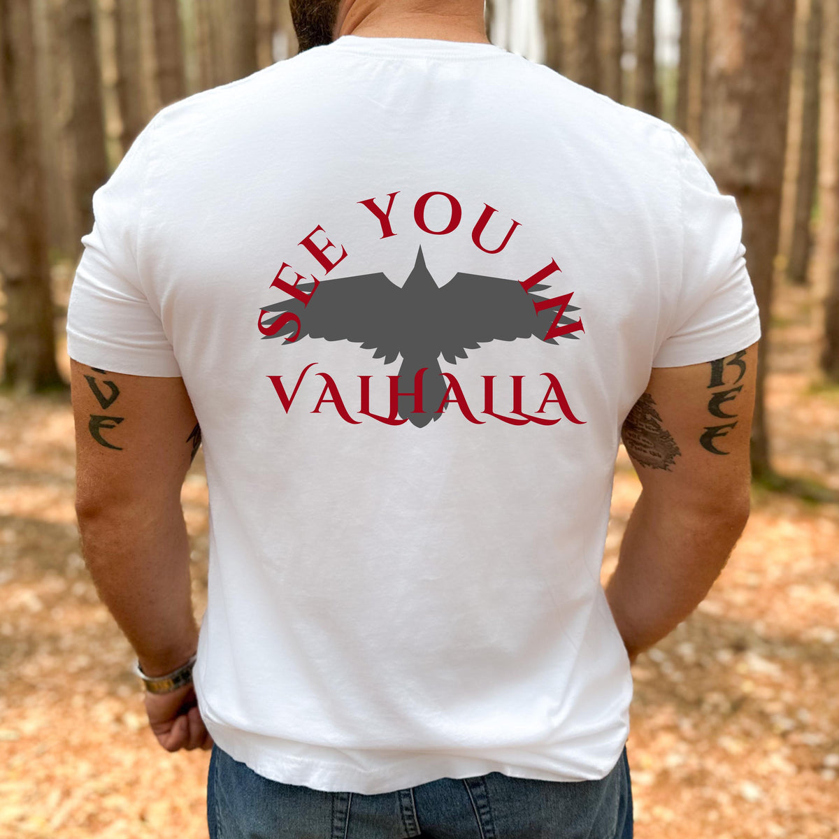 Viking Odin T-Shirt - Viking Sword Valhalla Valkyrie Myth Legend T-Shirt, Nordic Norse Mythology