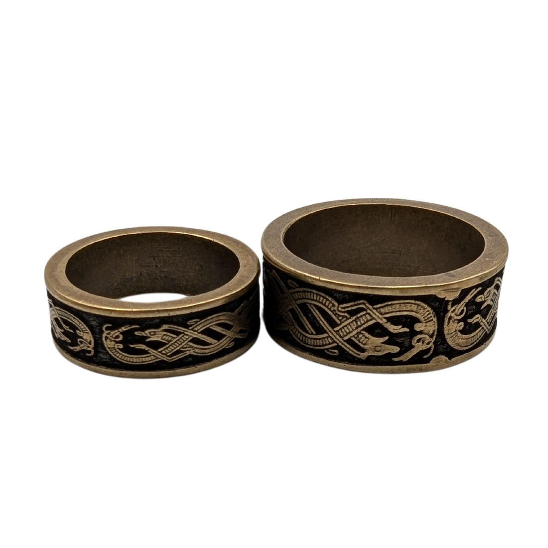 Viking Ring - Nordic ring Wedding band Norse Pagan Couple rings Ancient jewelry Viking gifts