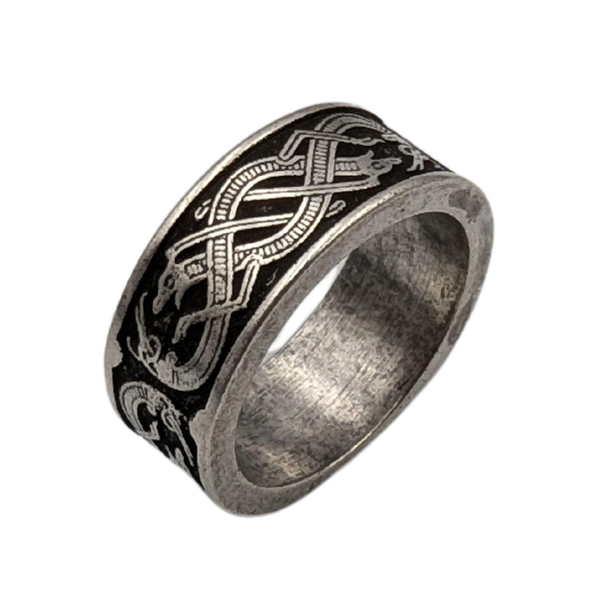 Viking Ring - Nordic ring Wedding band Norse Pagan Couple rings Ancient jewelry Viking gifts