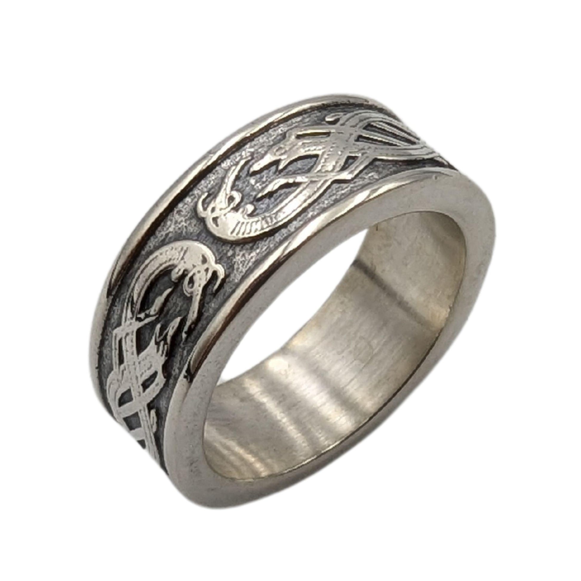 Viking Ring - Nordic ring Wedding band Norse Pagan Couple rings Ancient jewelry Viking gifts