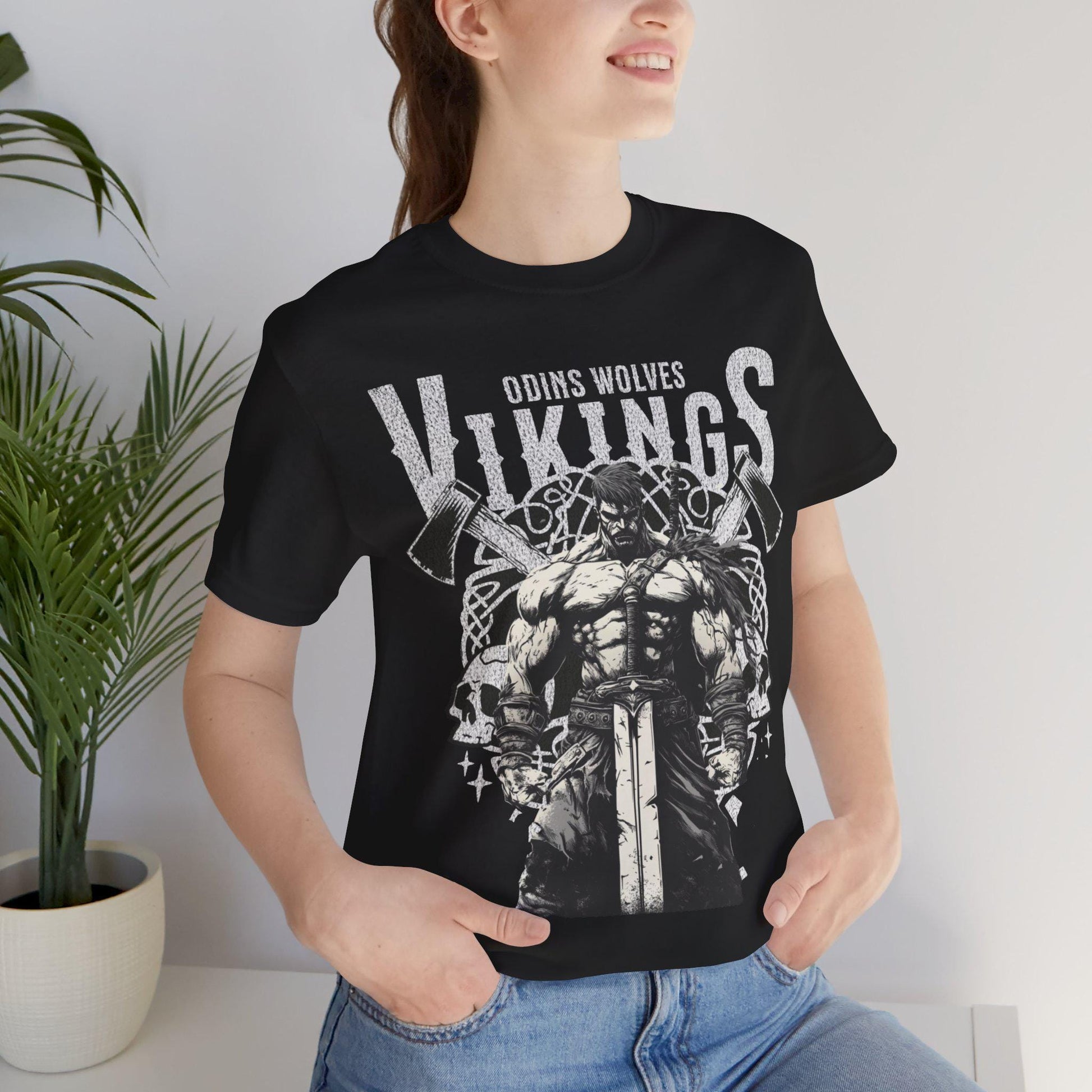 Viking T-Shirt - Viking Blood Runs Through My Veins Shirt, Norse Warrior Tee, Viking Mythology