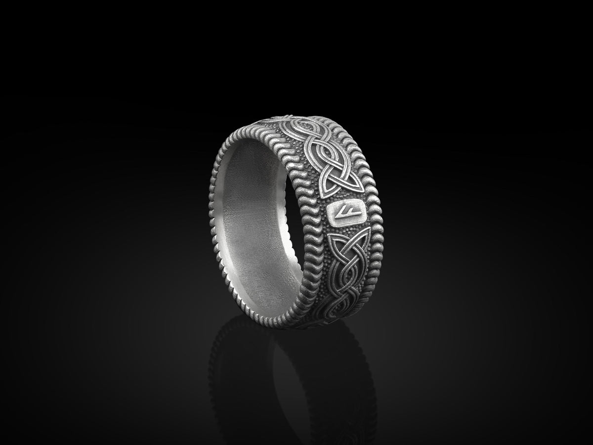 Viking Thor's Hammer Ring - Viking Thor Handmade Sterling Silver Men Signet Ring, Norse Mythology