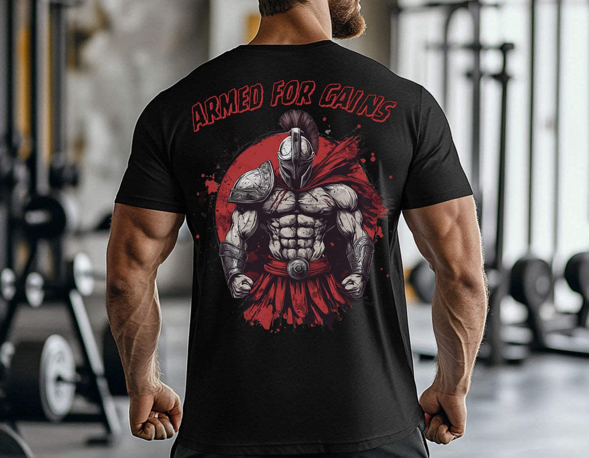 Viking T-Shirt - Viking Warrior Gym T-Shirt: Skål to Gains, Norse Motivation