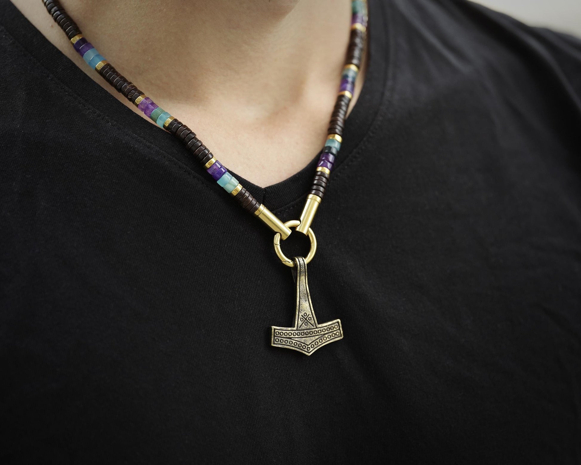 Viking Home Decor - 925 Sterling Silver, Brass, Stainless Steel Terminal Viking Wheat Chain 4 mm