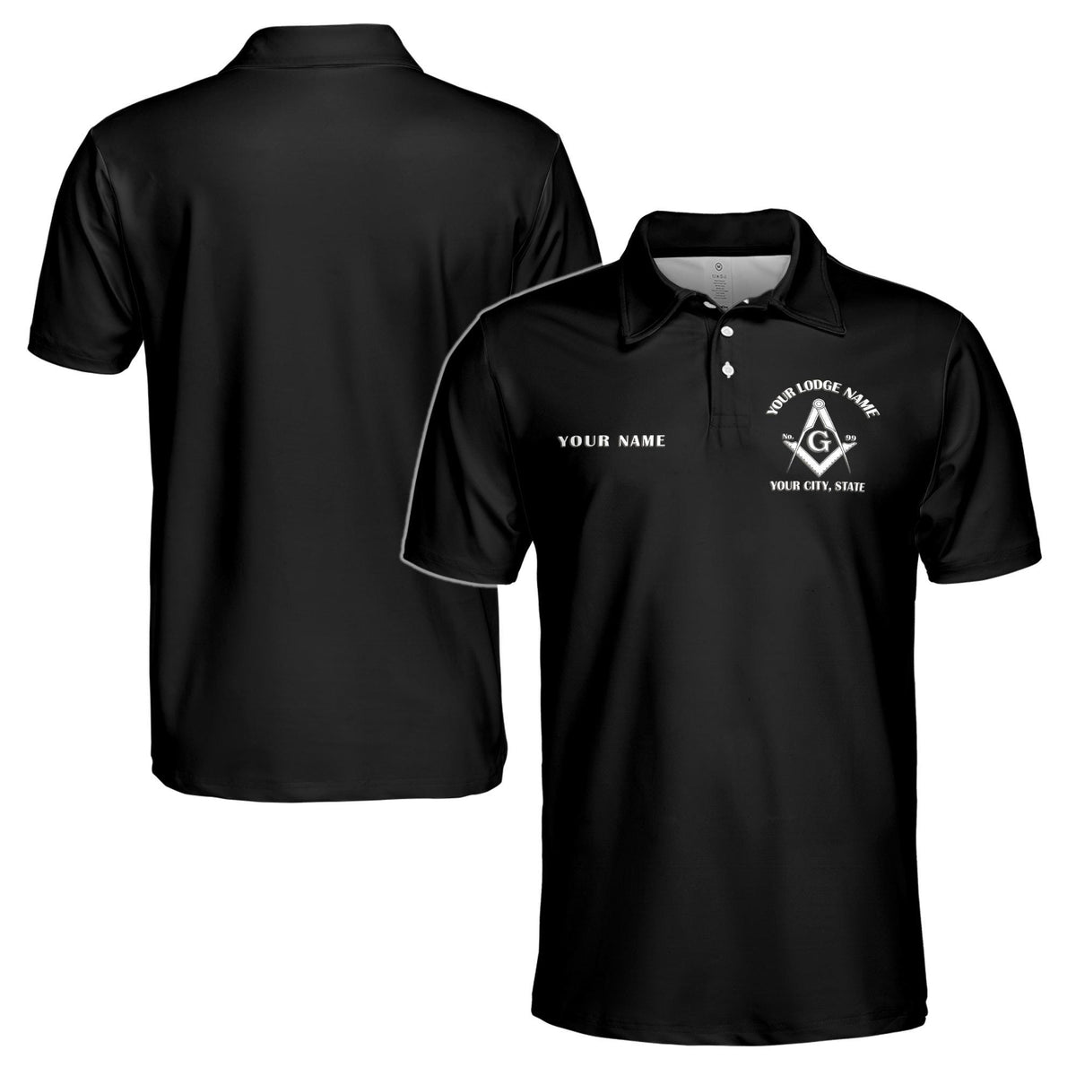 Viking Rune T-Shirt - Runer Viking Dark Tribal Pattern Grunge Men's Polo Shirt S-5XL