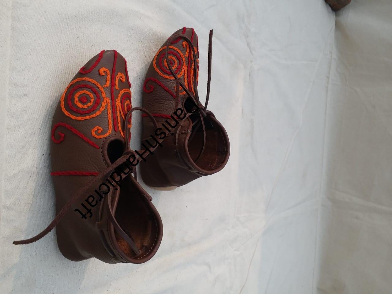 Viking Boots - Handmade Leather Viking Shoes, Historical Haithabu Turn Shoes