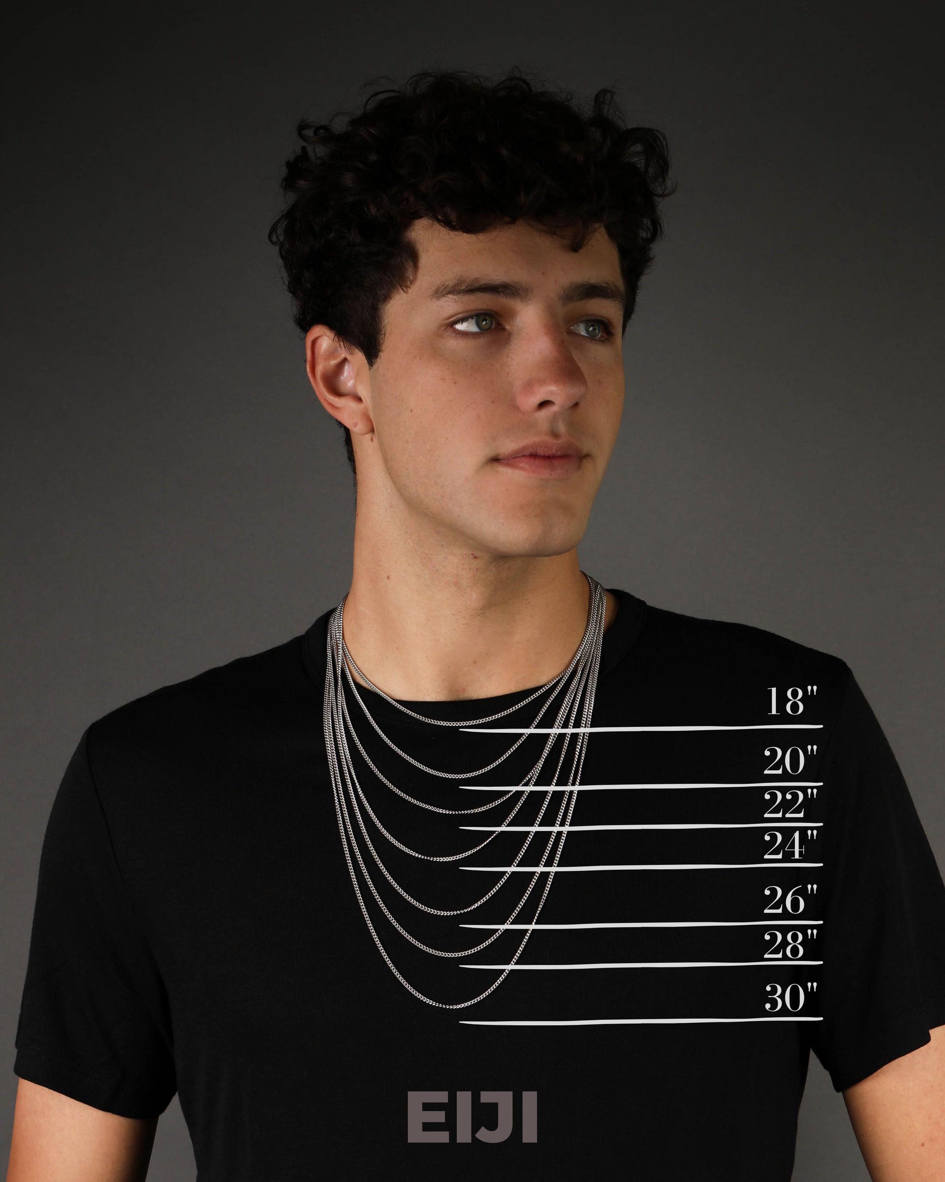Viking Rune Necklace - Mens Necklace Viking Symbol Runes Tag Pendant for Men in Sterling Silver