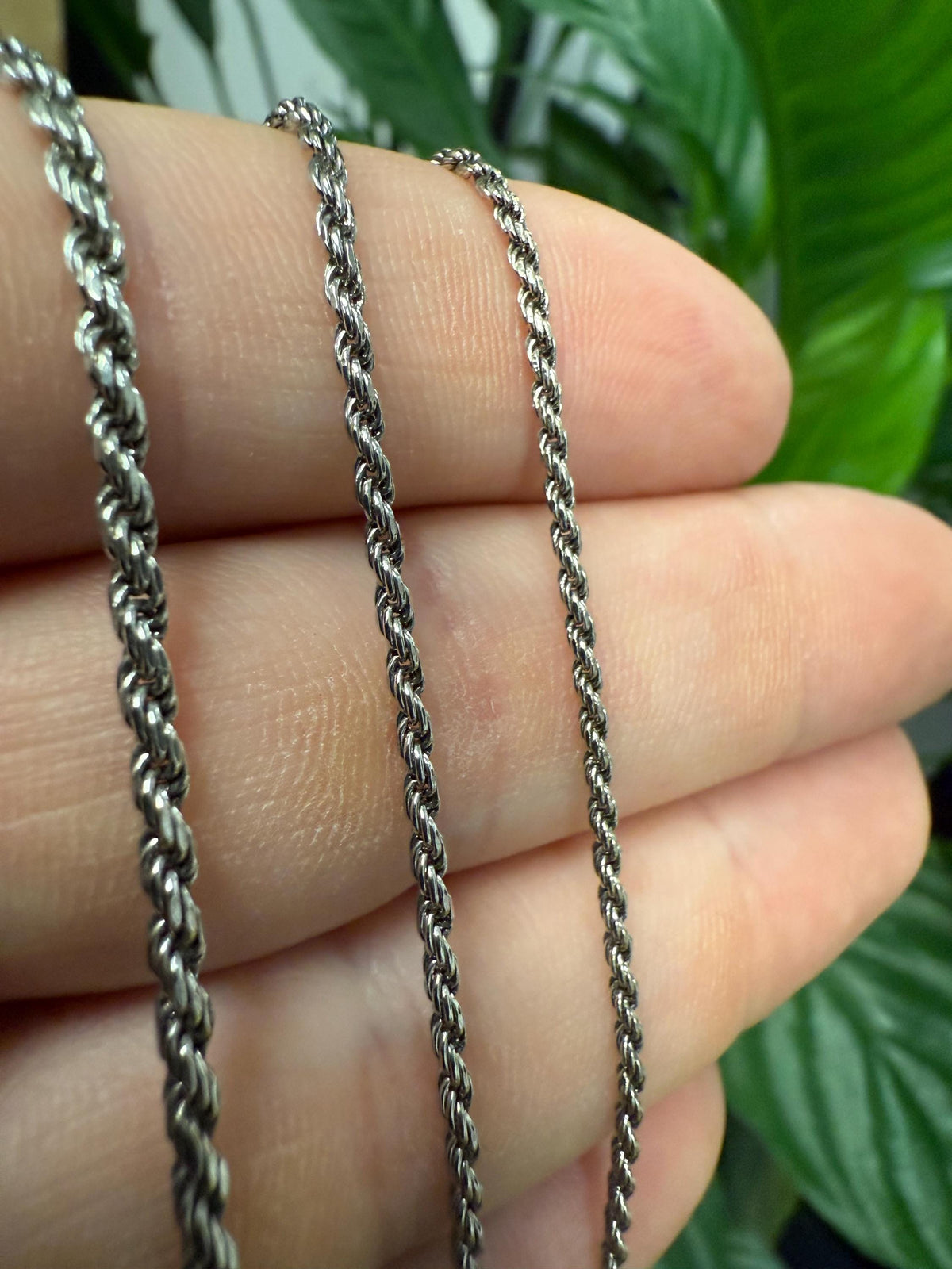 Viking Necklace - Oxidized Silver Square Byzantine Chain Necklace, 925 Sterling Silver Viking