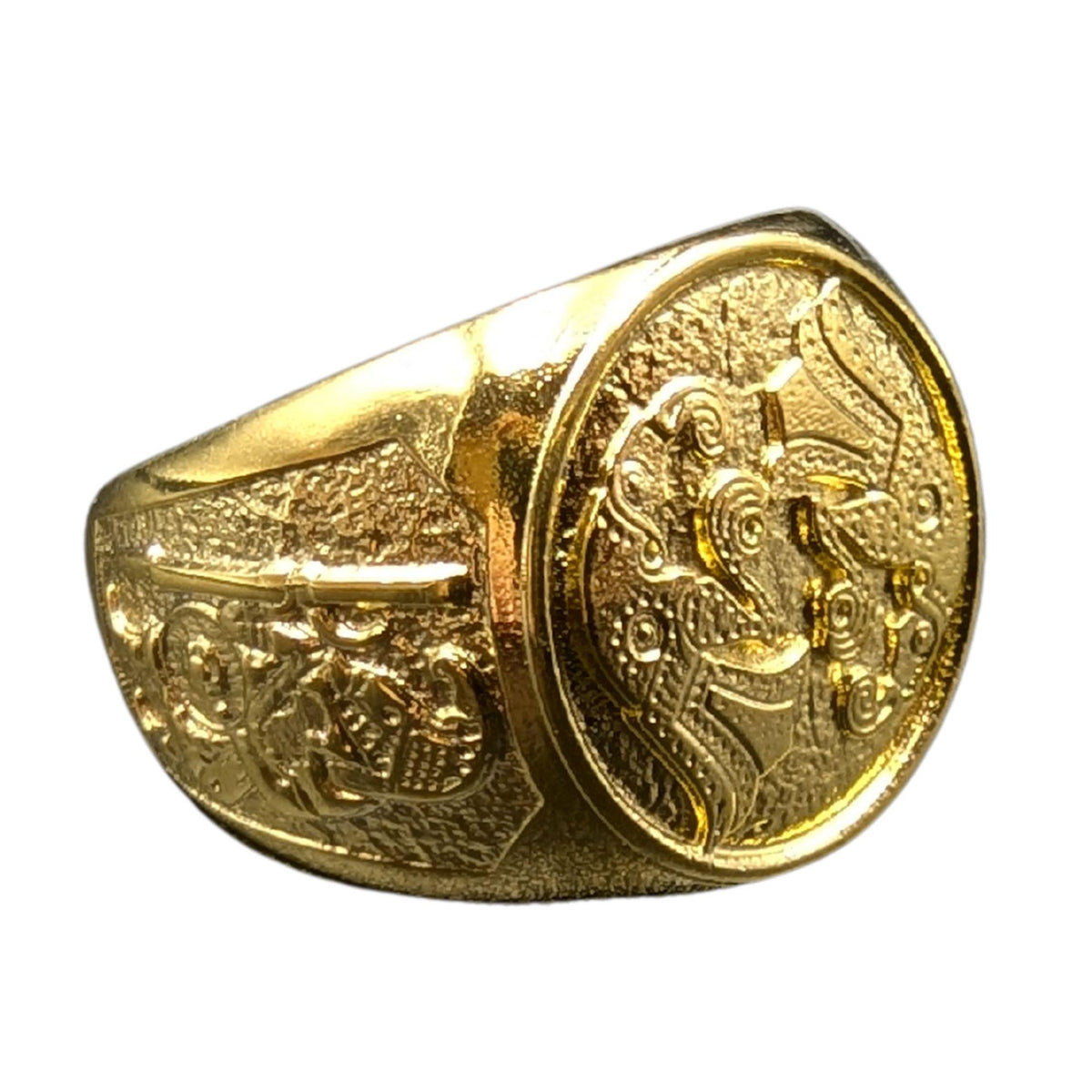 Viking Raven Ring - Raven ring Viking jewelry signet rings for men Norse mythology Ancient jewelry
