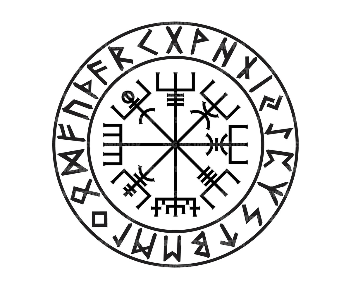 Viking Rug - Mythological Rug, Viking Rug, Viking Pattern, Scandinavian Myth, Nordic Mat, Helm of