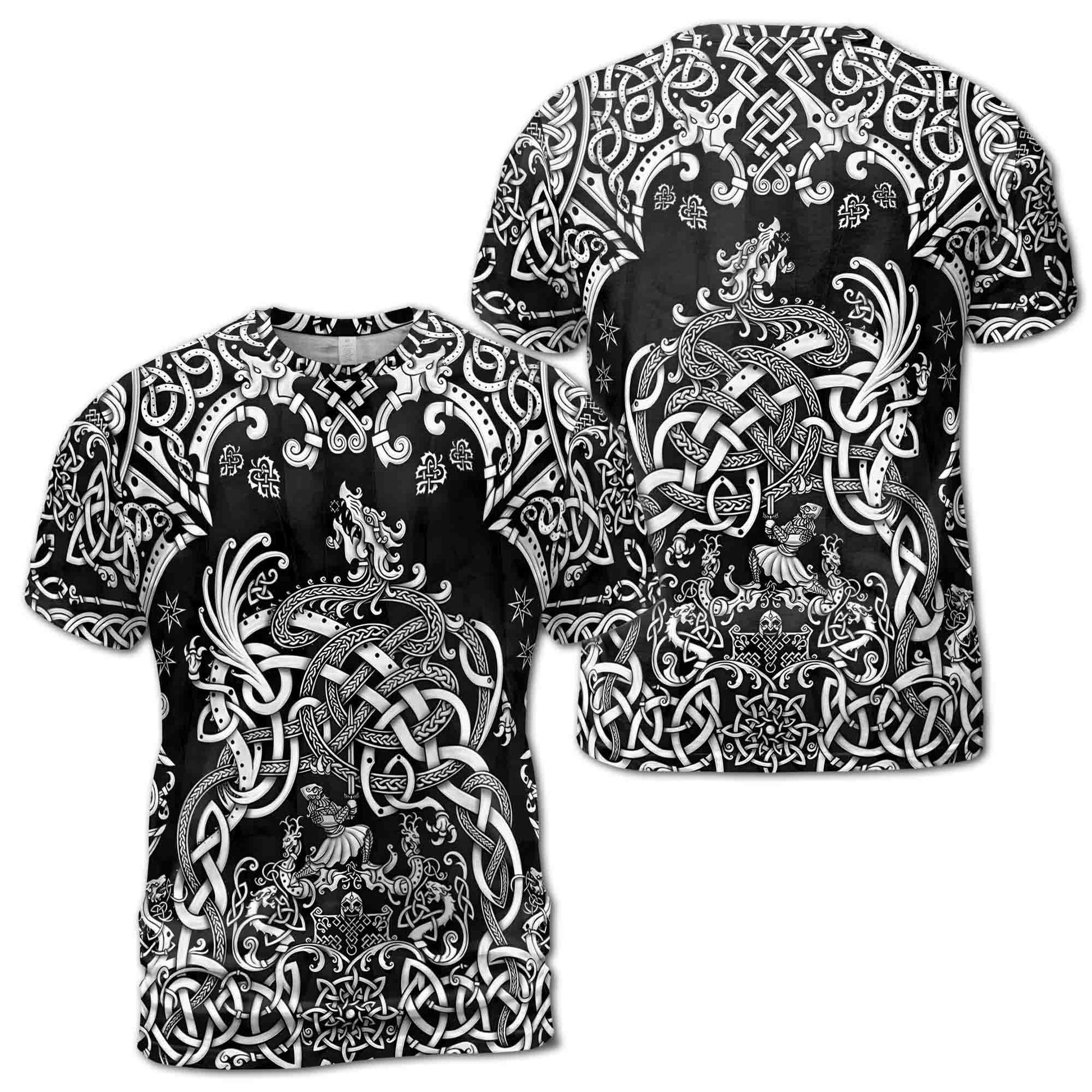 Viking Odin Hoodie for Men, Norse God Warrior Pullover
