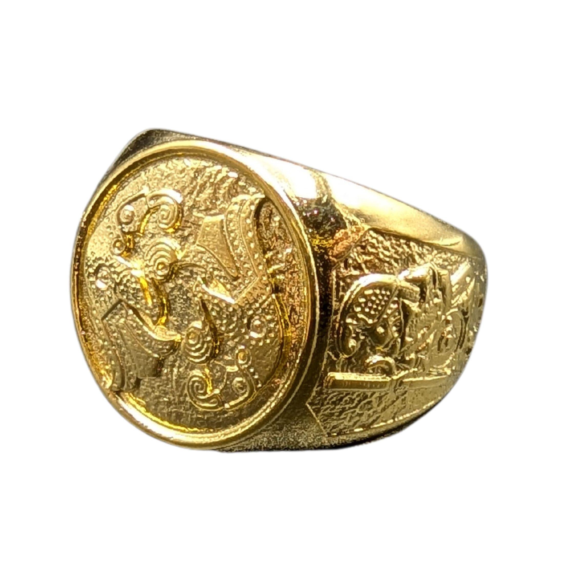 Viking Raven Ring - Raven ring Viking jewelry signet rings for men Norse mythology Ancient jewelry