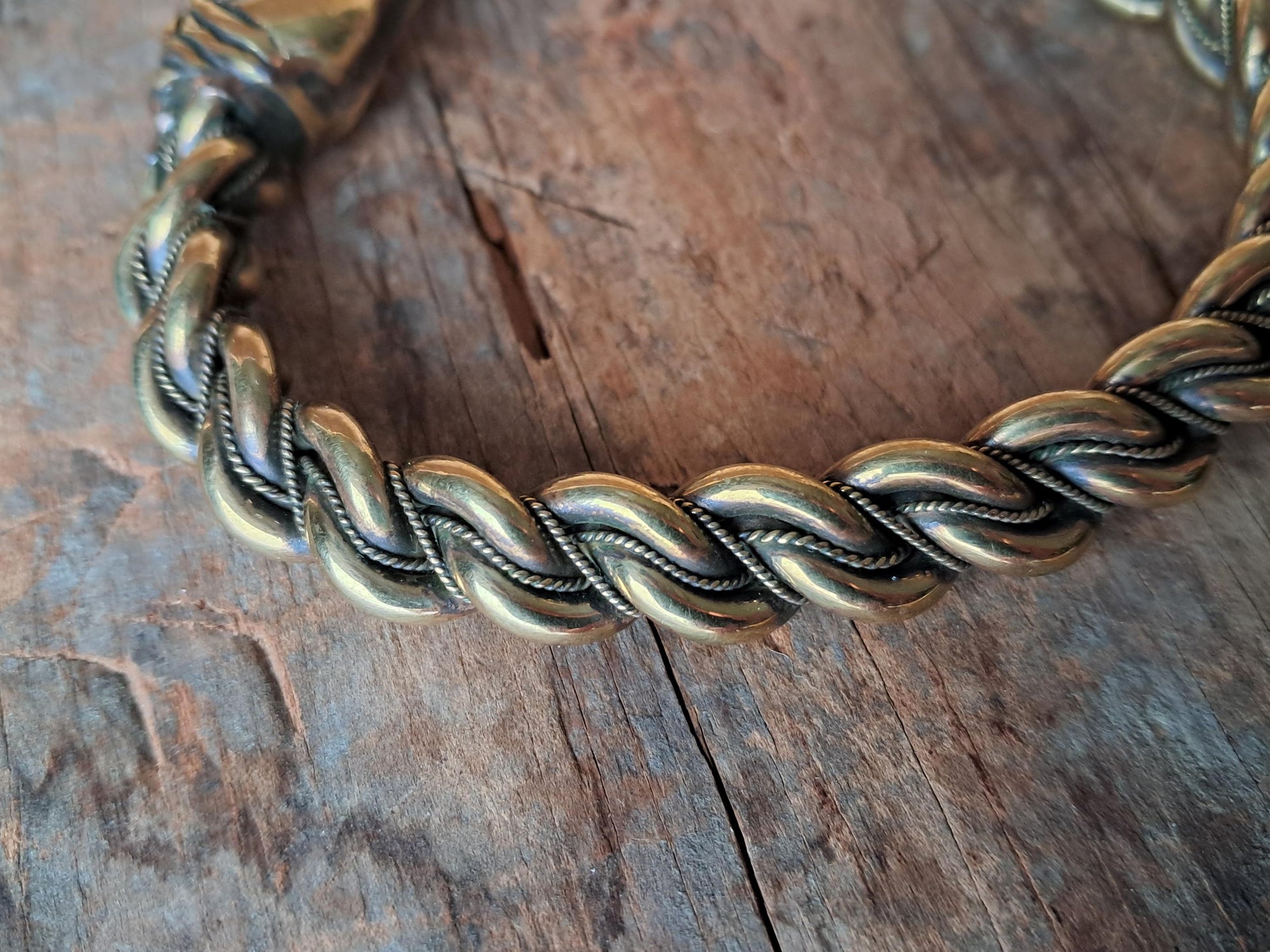 Viking Bracelet - Massive Viking Horse Head Gotland Hand-Woven Bracelet of Norse Warrior – Custom