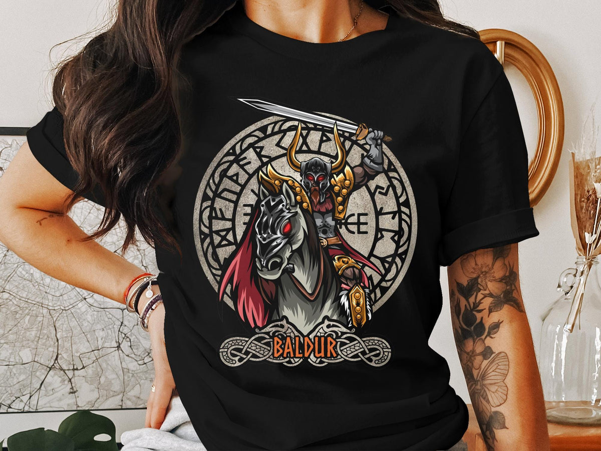Viking T-Shirt - Viking Blood Runs Through My Veins Shirt, Norse Warrior Tee, Viking Mythology