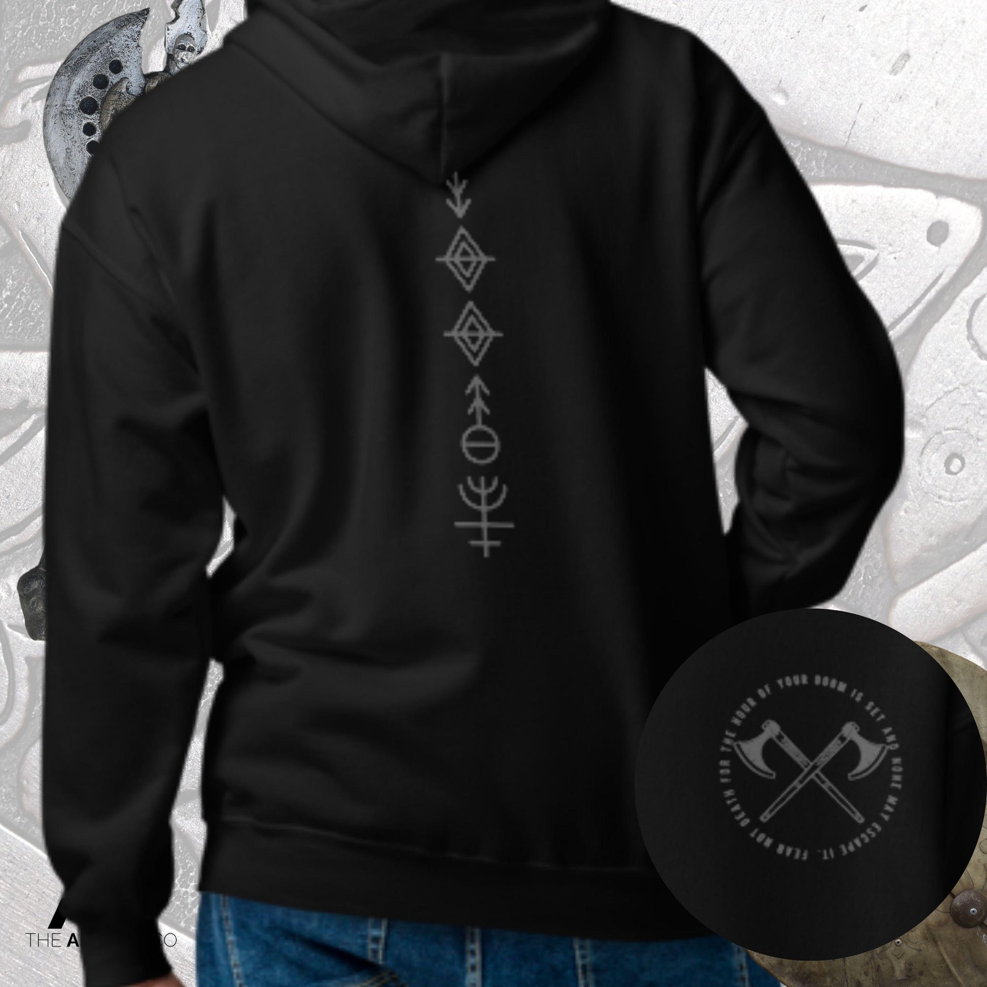 Viking hoodie top winter cloth quality gift hoodie hooded