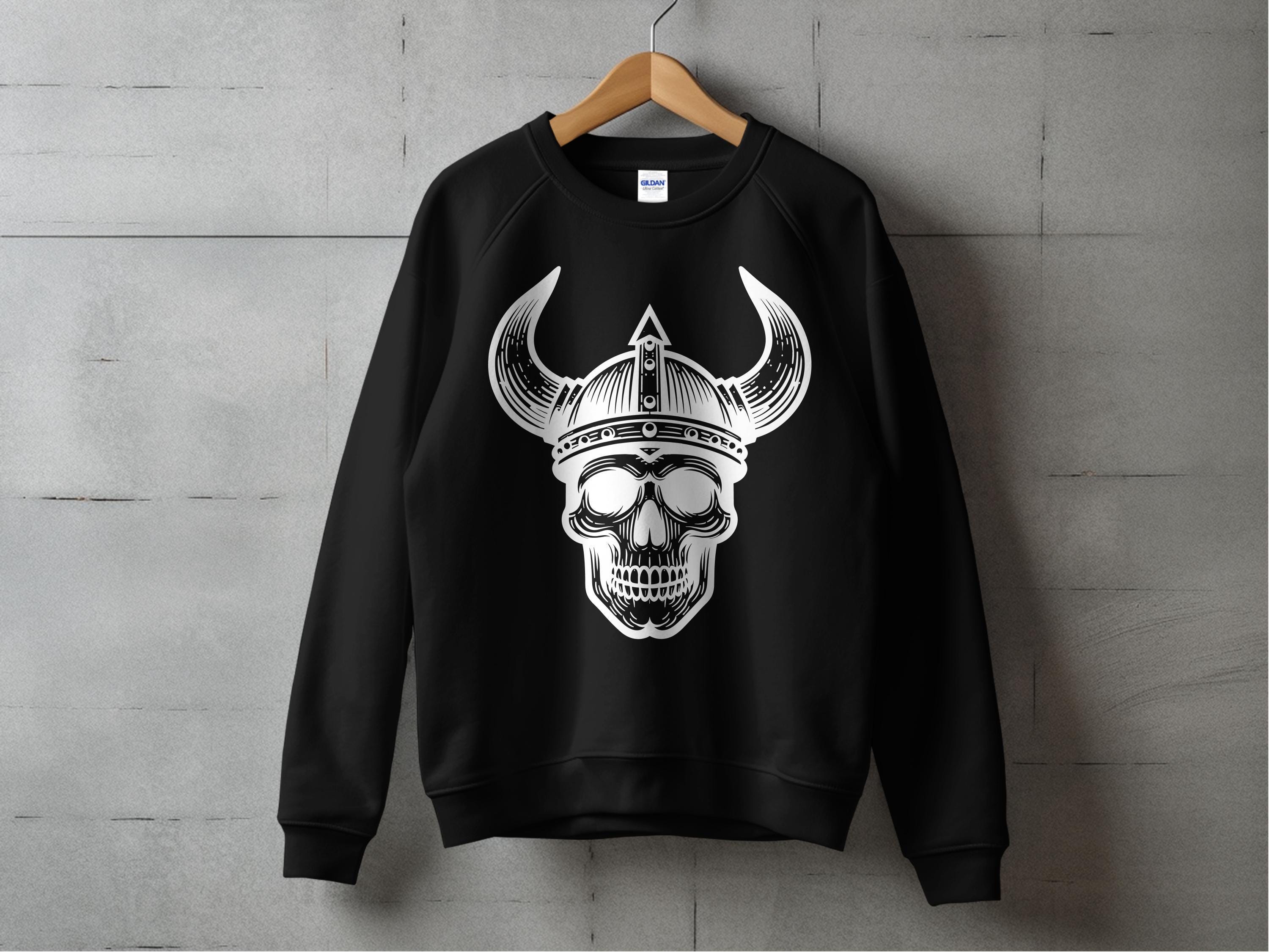 Viking T-Shirt - Viking Skull T-Shirt - Norse Mythology Tee - Nordic Warrior Art Shirt - Gothic