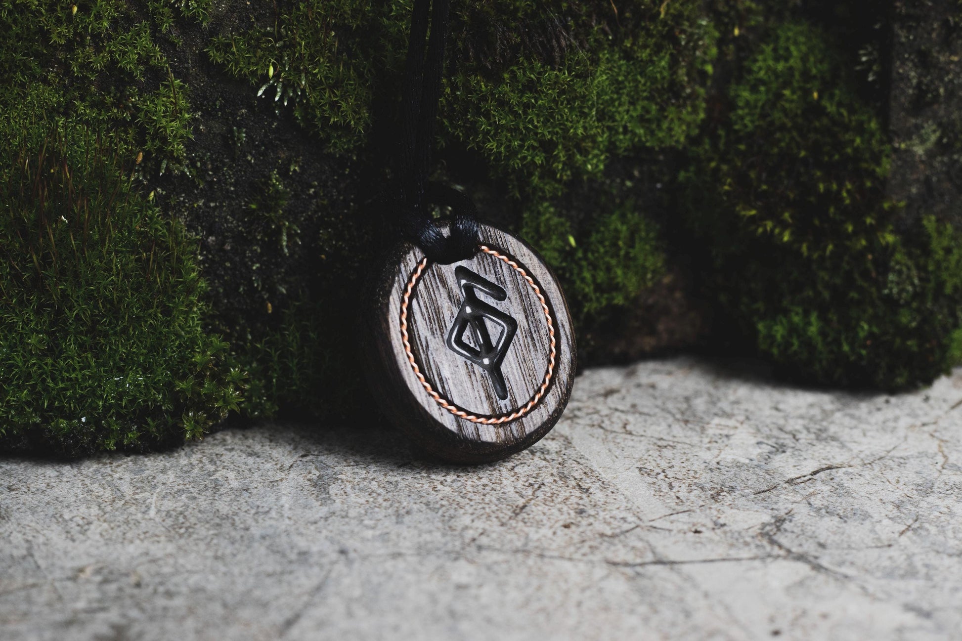 Viking Rune Necklace - Viking pendant with glowing protection rune, Personalization rune nordic