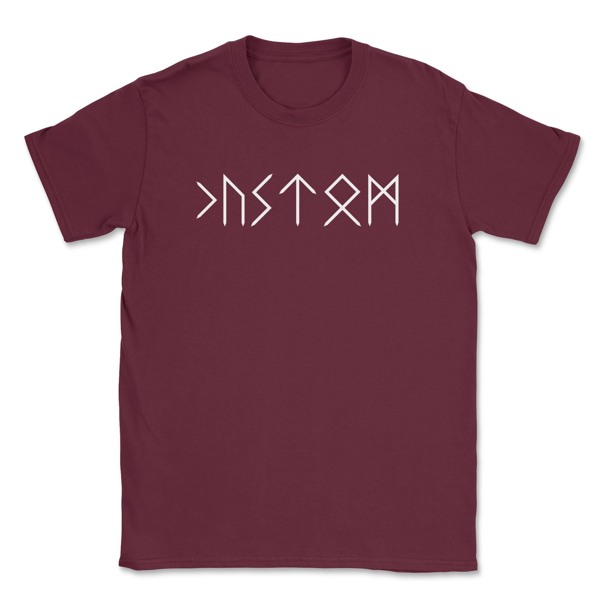Viking Rune T-Shirt - NAME in RUNES Viking T-Shirt, Customised Futhark Runes Tshirt, Personalised