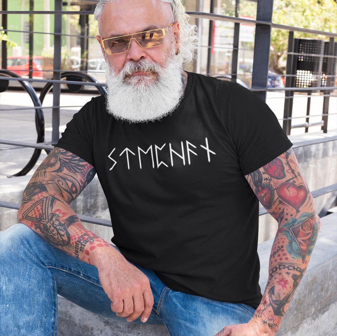 Viking Rune T-Shirt - NAME in RUNES Viking T-Shirt, Customised Futhark Runes Tshirt, Personalised