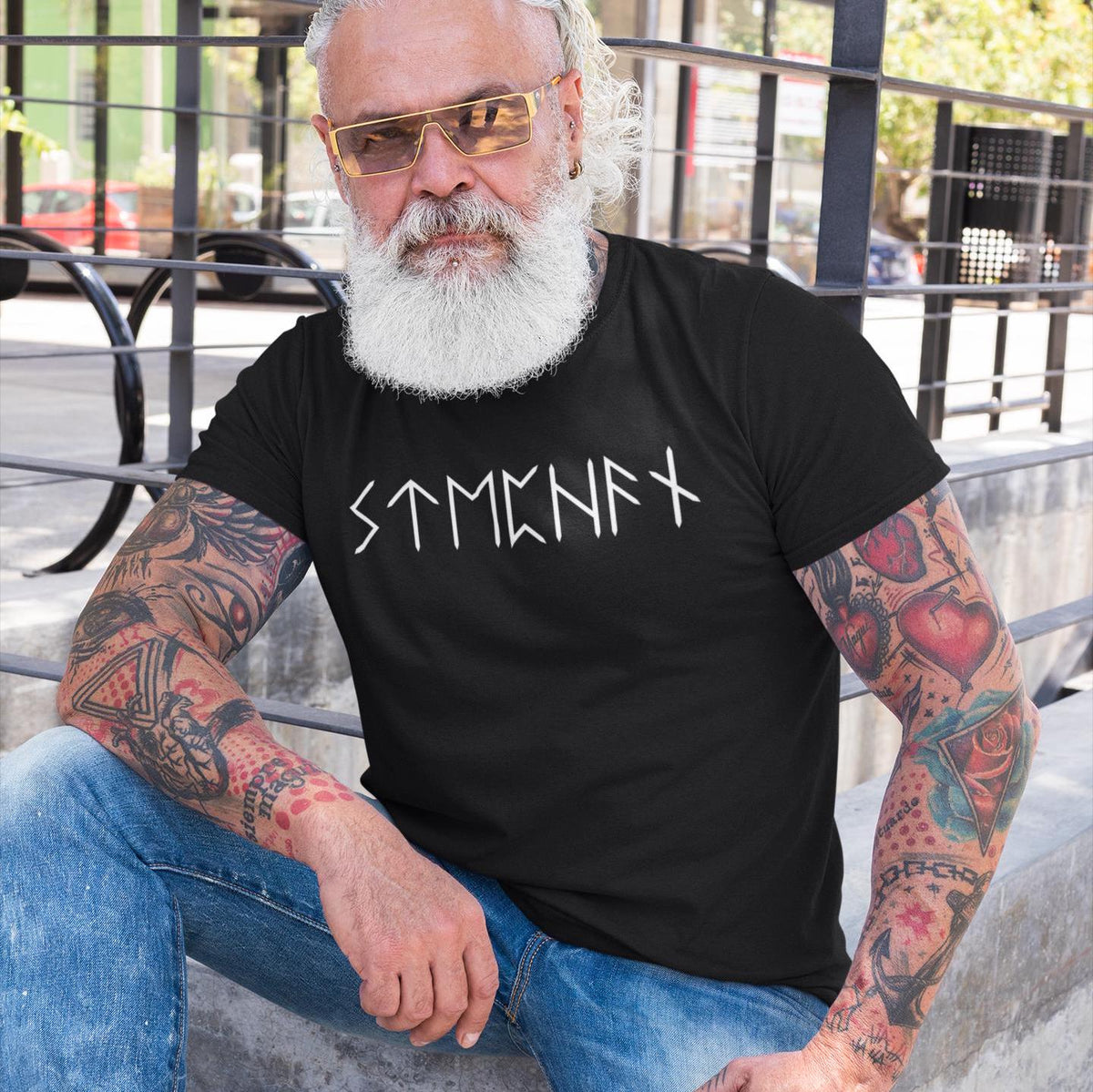Viking Rune T-Shirt - NAME in RUNES Viking T-Shirt, Customised Futhark Runes Tshirt, Personalised