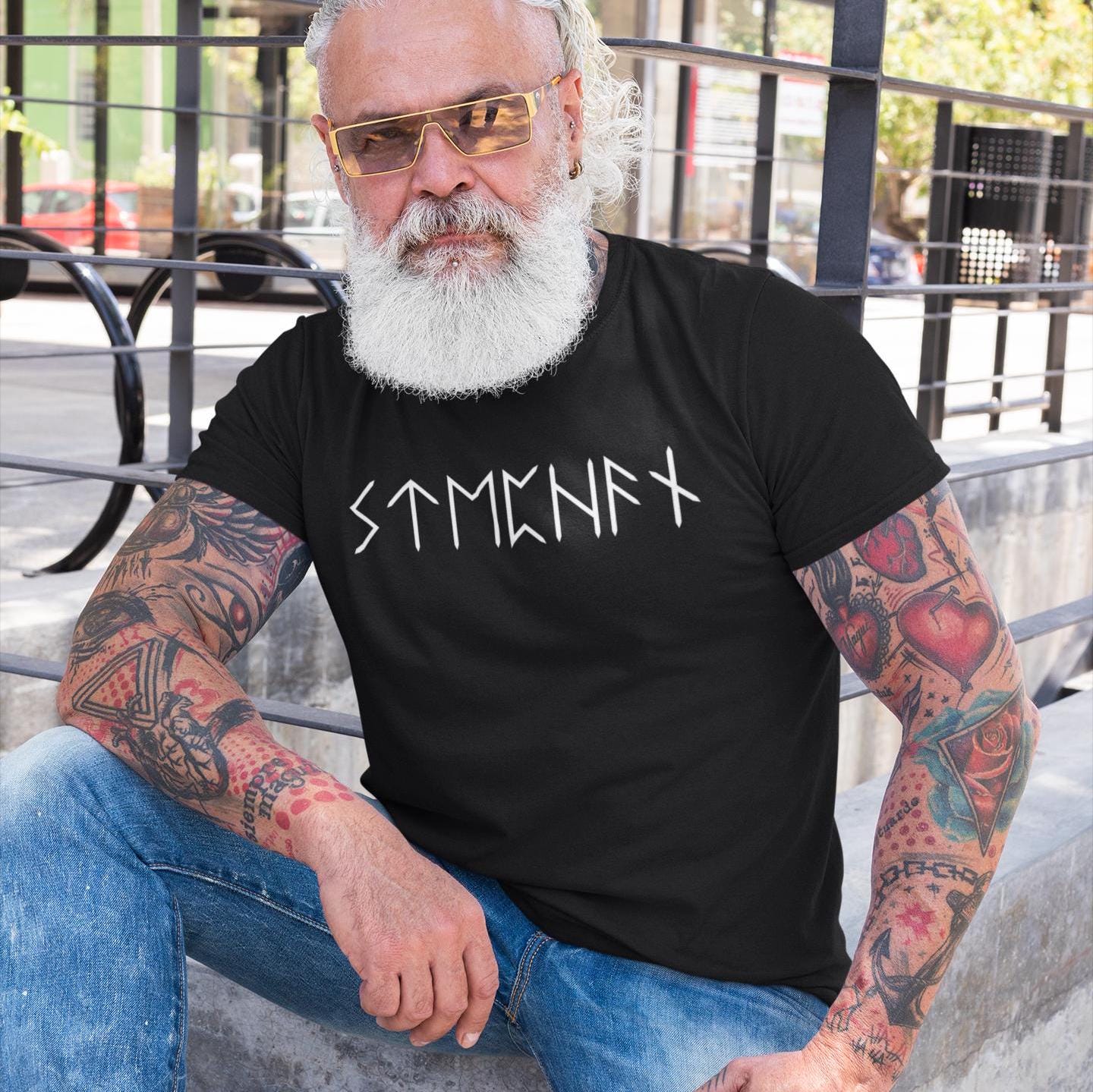 Viking Valhalla T-Shirt - Until Valhalla Rune Shirt, Minimalist Viking Tee for Men, Norse