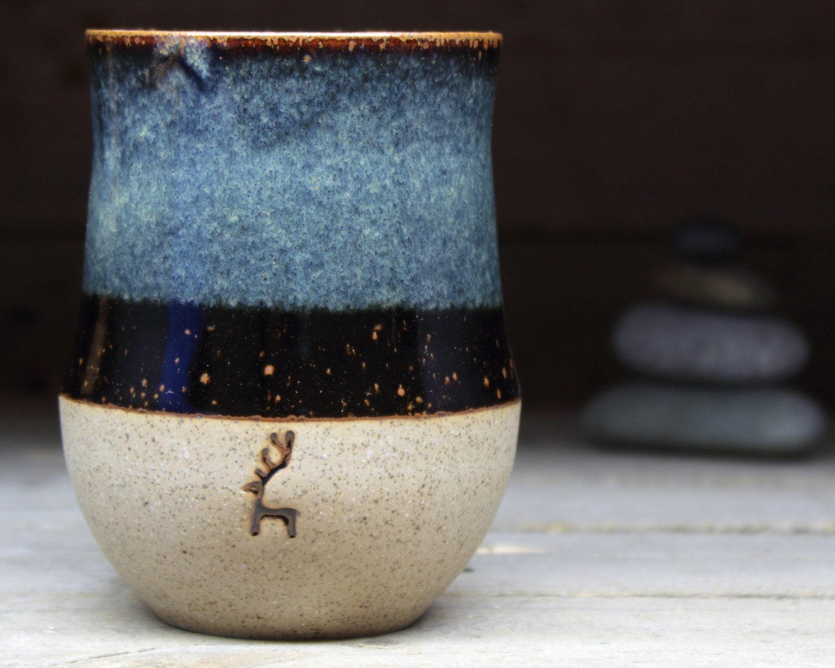 Viking Mug - Handmade Viking mug with runic inscriptions about the Norse gods, Norwegian style