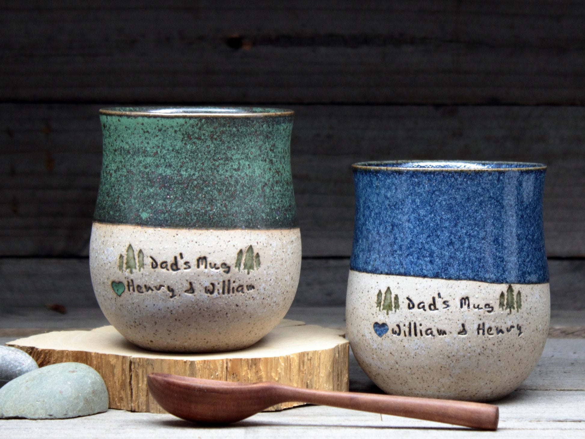 Viking Mug - Personalized tall Swedish Viking mug, 17oz/500mL. Pottery mug, inspired by