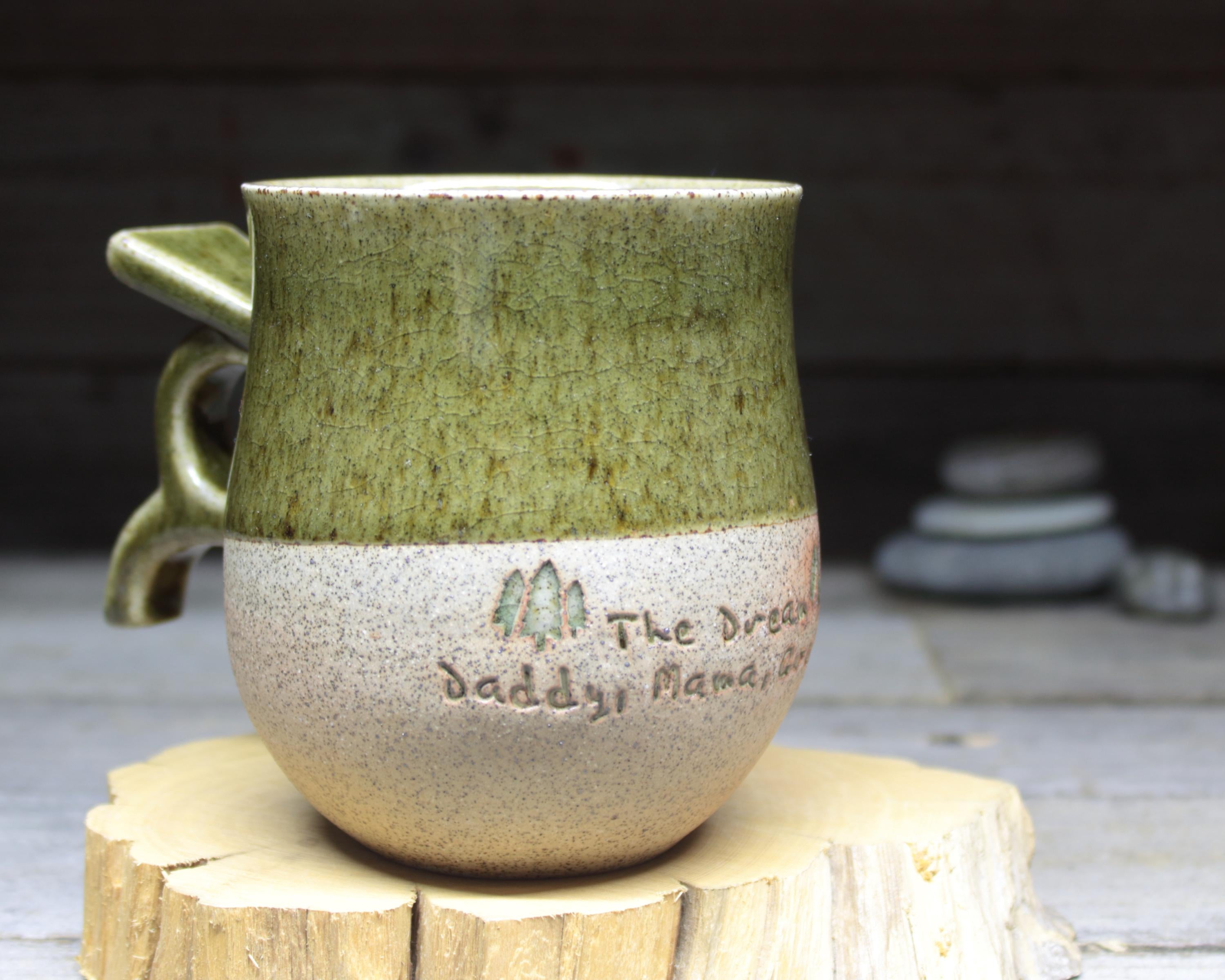 Viking Mug - Personalized tall Swedish Viking mug, 17oz/500mL. Pottery mug, inspired by