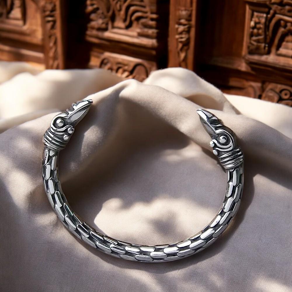 Viking Rune Bracelet - Vintage Viking Rune Bracelet, Norse Rune Mens Cuff – Nordic Bangle Pagan