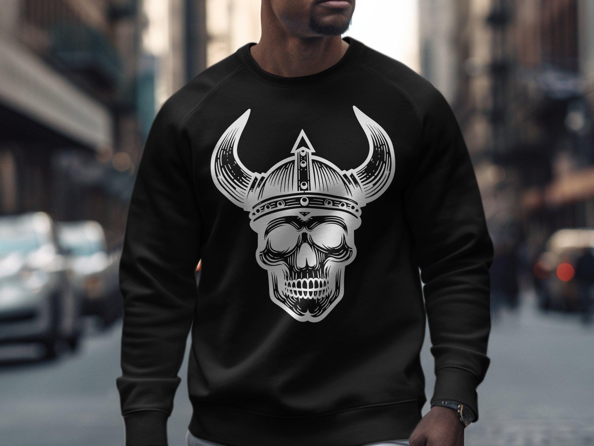 Viking T-Shirt - Viking Skull T-Shirt - Norse Mythology Tee - Nordic Warrior Art Shirt - Gothic