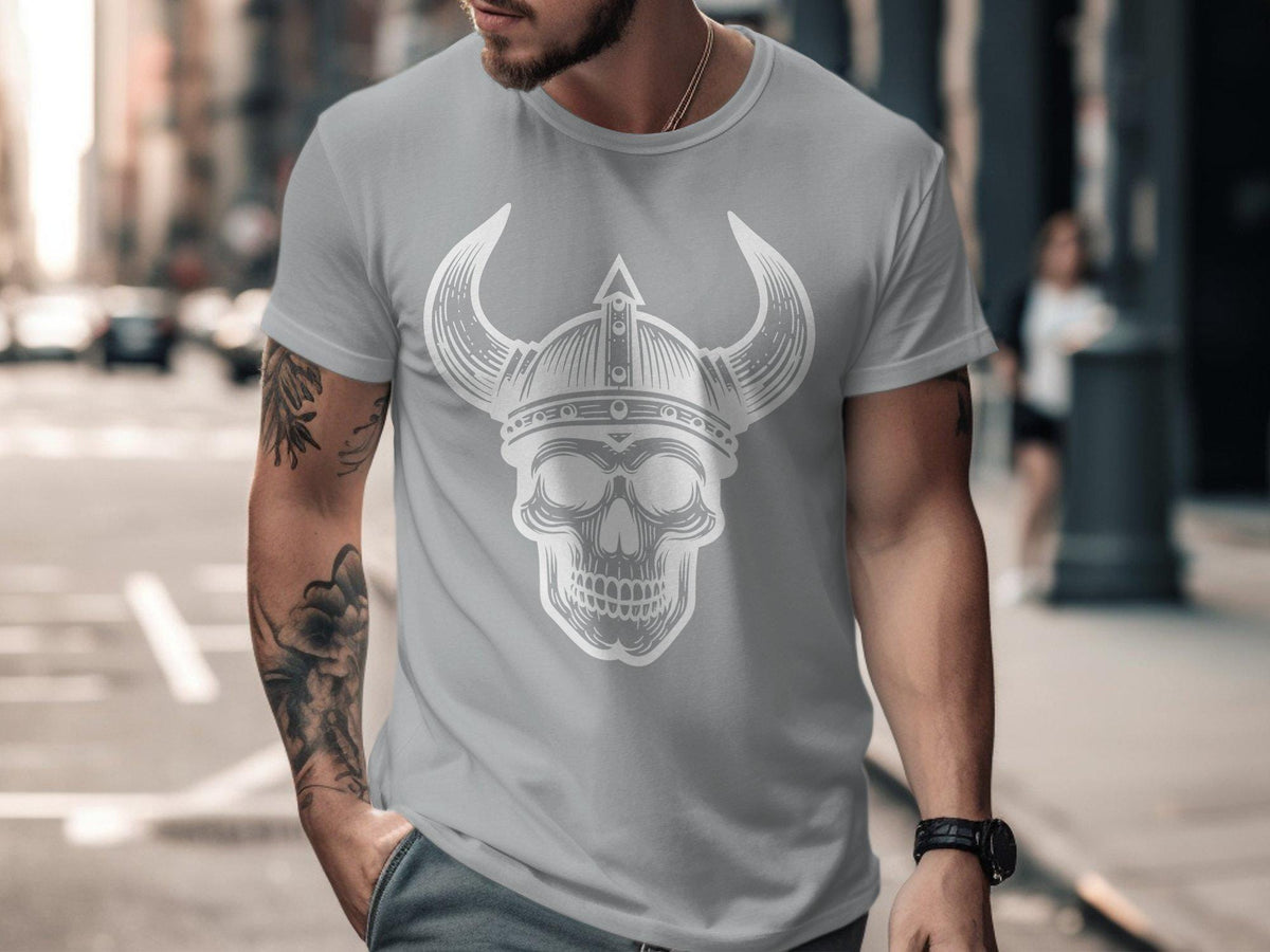 Viking T-Shirt - Viking Skull T-Shirt - Norse Mythology Tee - Nordic Warrior Art Shirt - Gothic
