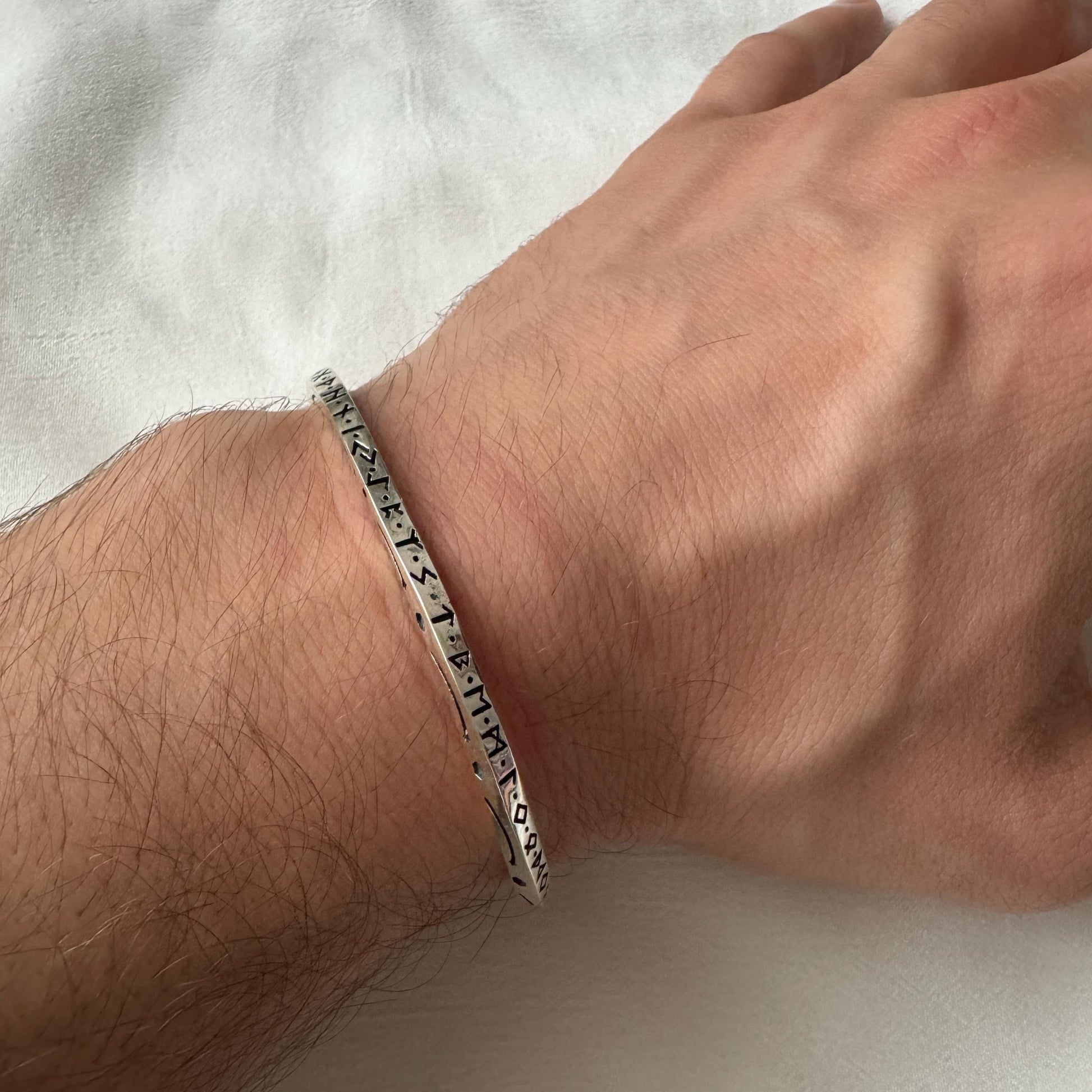 Viking Raven Bracelet for Men, Stainless Steel Norse Cuff Bracelet, Nordic Raven Wristband, Viking