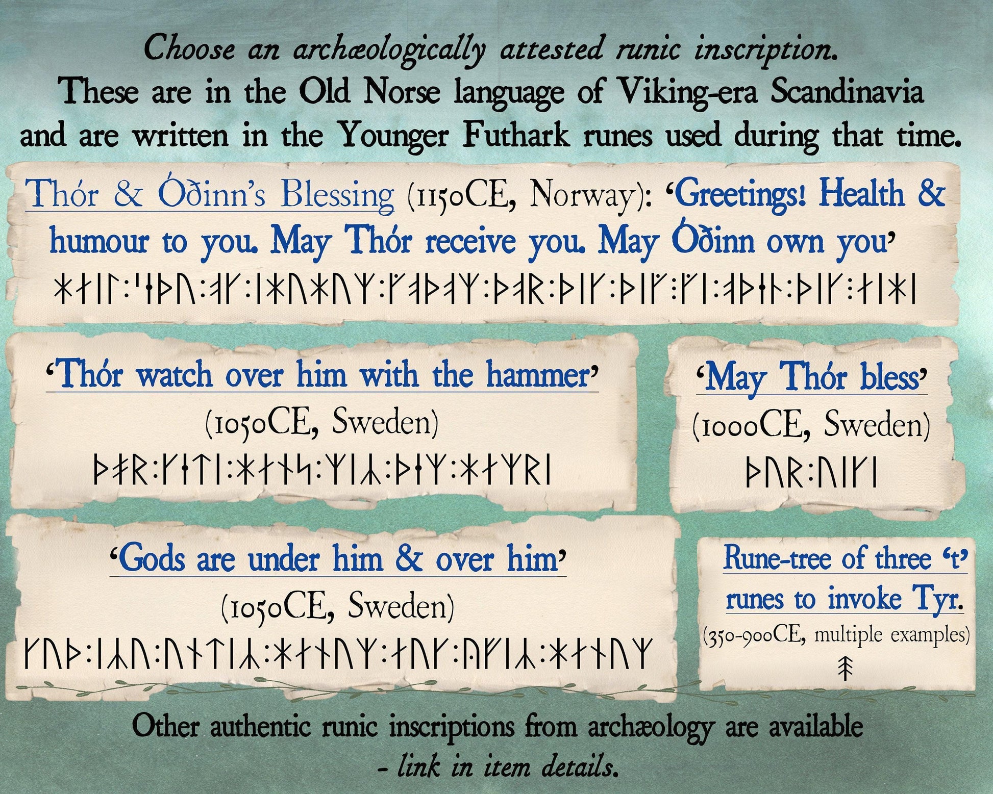 Viking Mug - Handmade Viking mug with runic inscriptions about the Norse gods, Norwegian style
