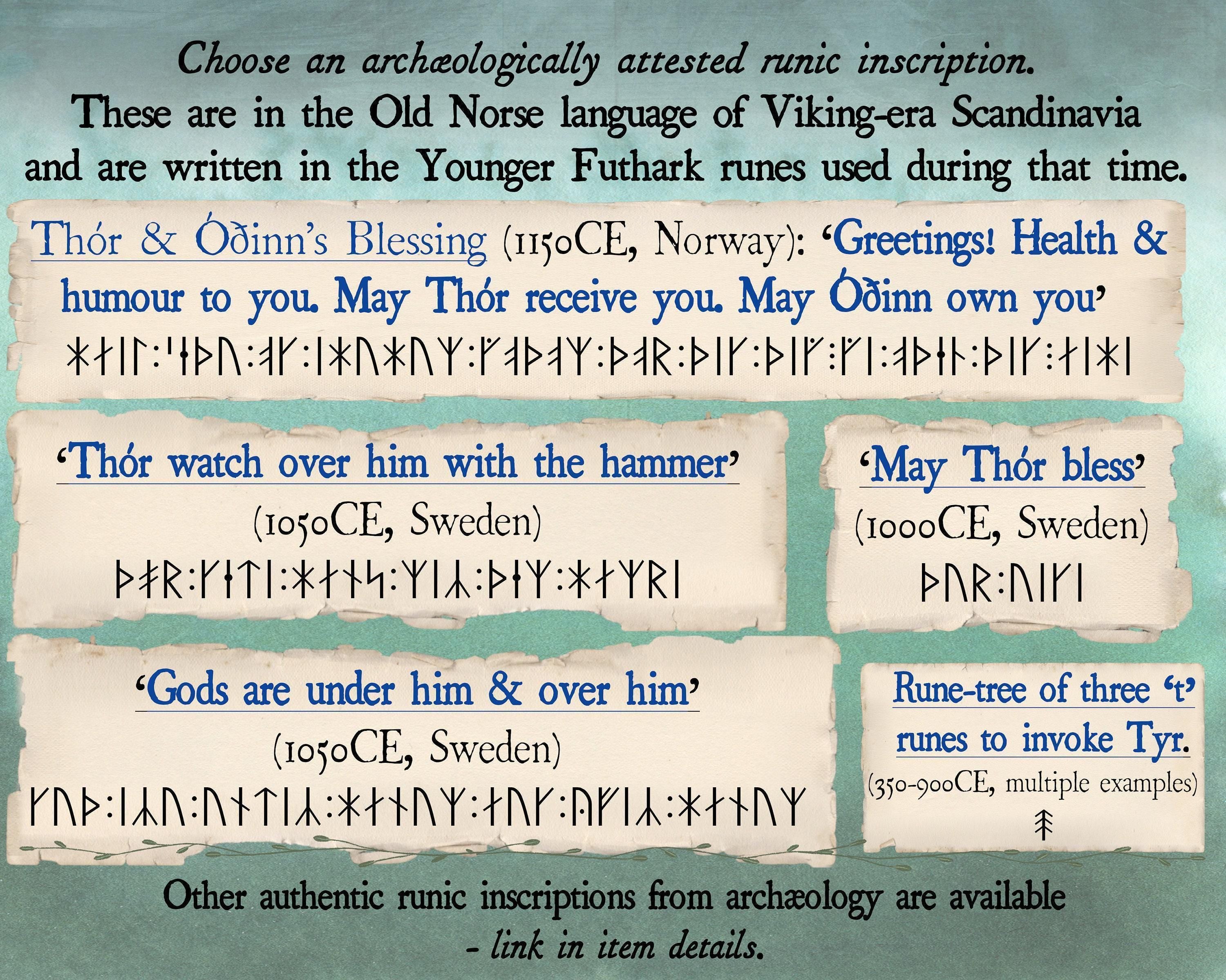 Viking Mug - Handmade Viking mug with runic inscriptions about the Norse gods, Norwegian style