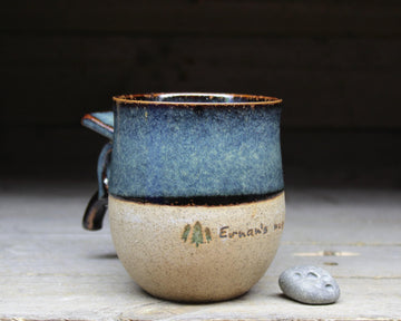 Viking Mug - Personalized tall Swedish Viking mug, 17oz/500mL. Pottery mug, inspired by