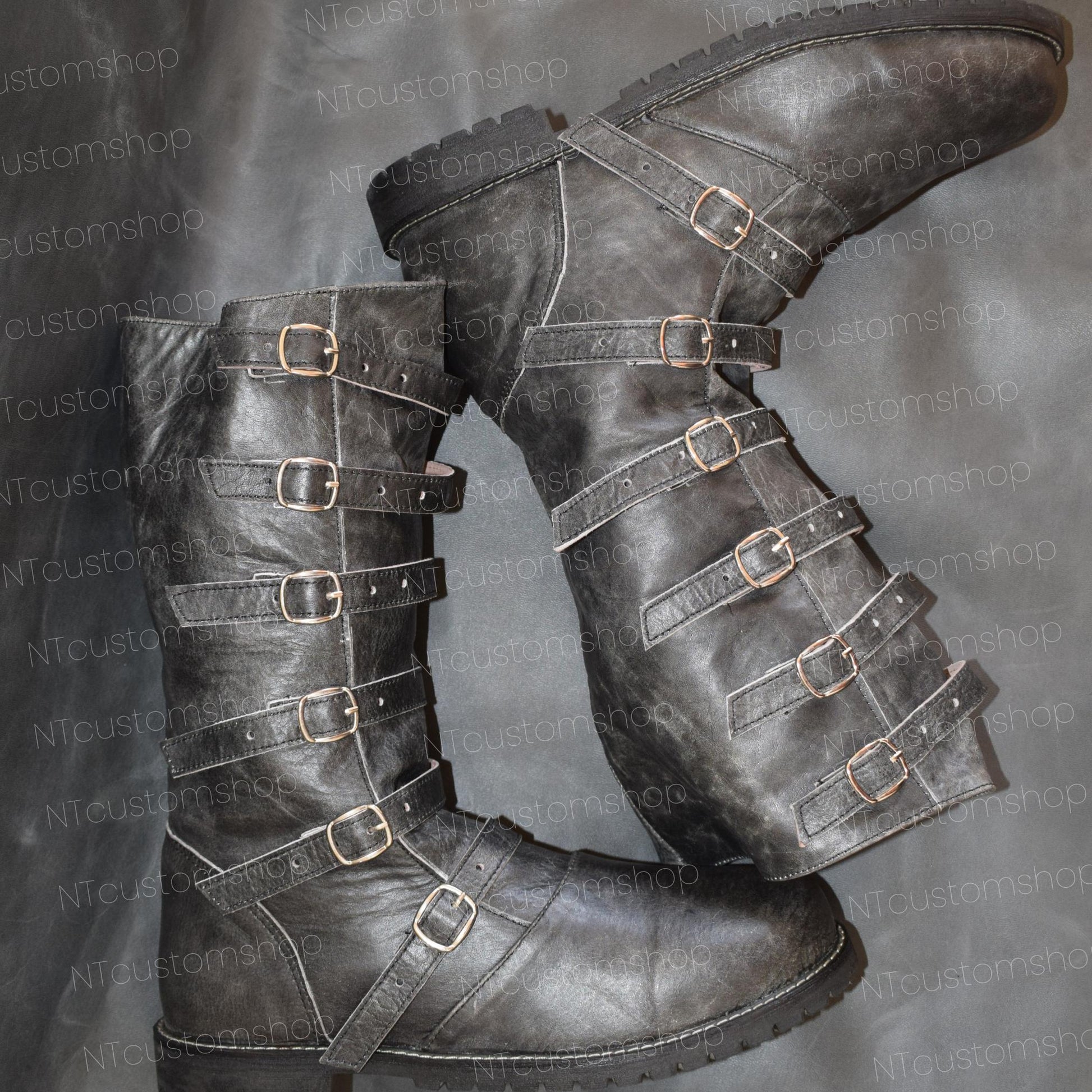 Viking Boots - Custom Made Renaissance Faire Boots - Viking, Medieval, Fantasy Leather Boots