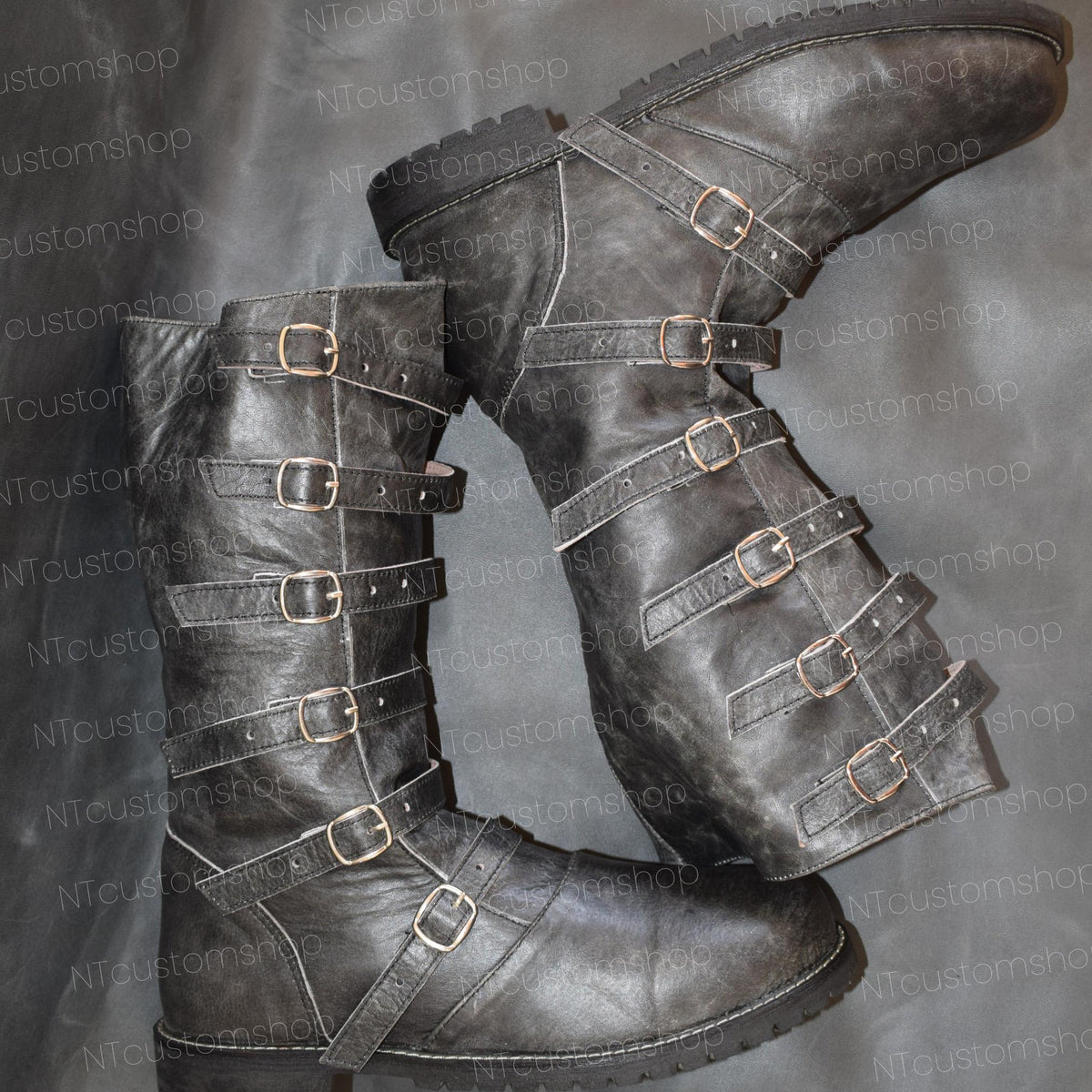Viking Boots - Custom Made Renaissance Faire Boots - Viking, Medieval, Fantasy Leather Boots