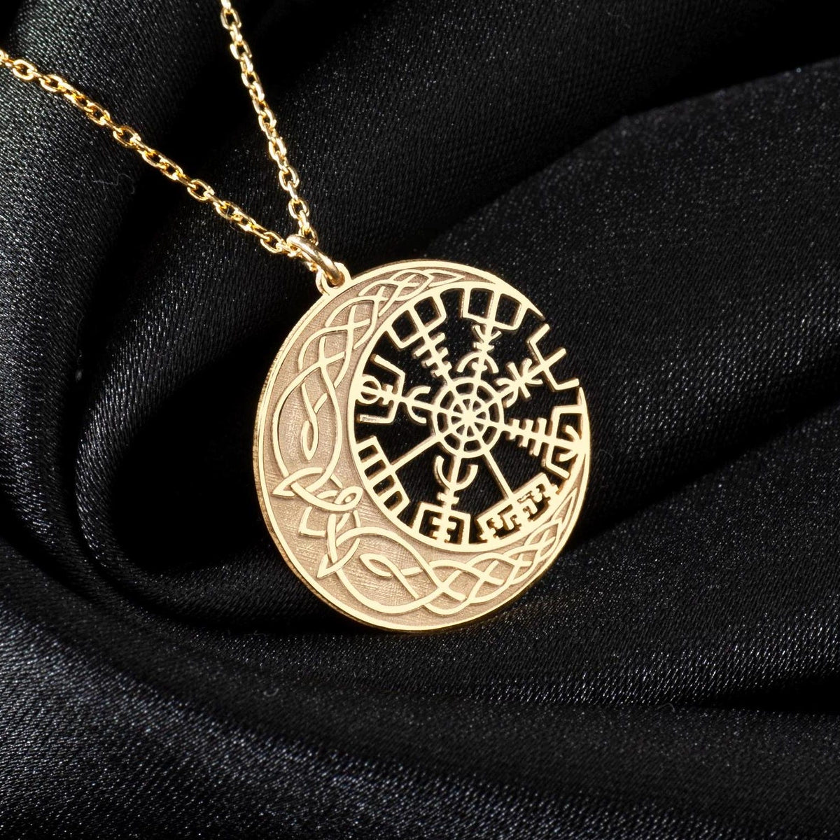 Viking Vegvisir Compass Necklace - Handmade Viking Paracord Necklace – Vegvisir Amulet, Norse